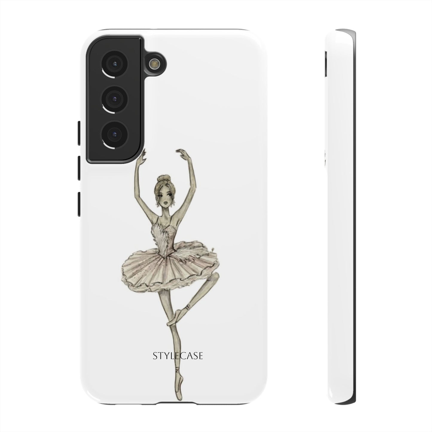 Ballerina Tough Phone Case – Elegant Vintage Dance