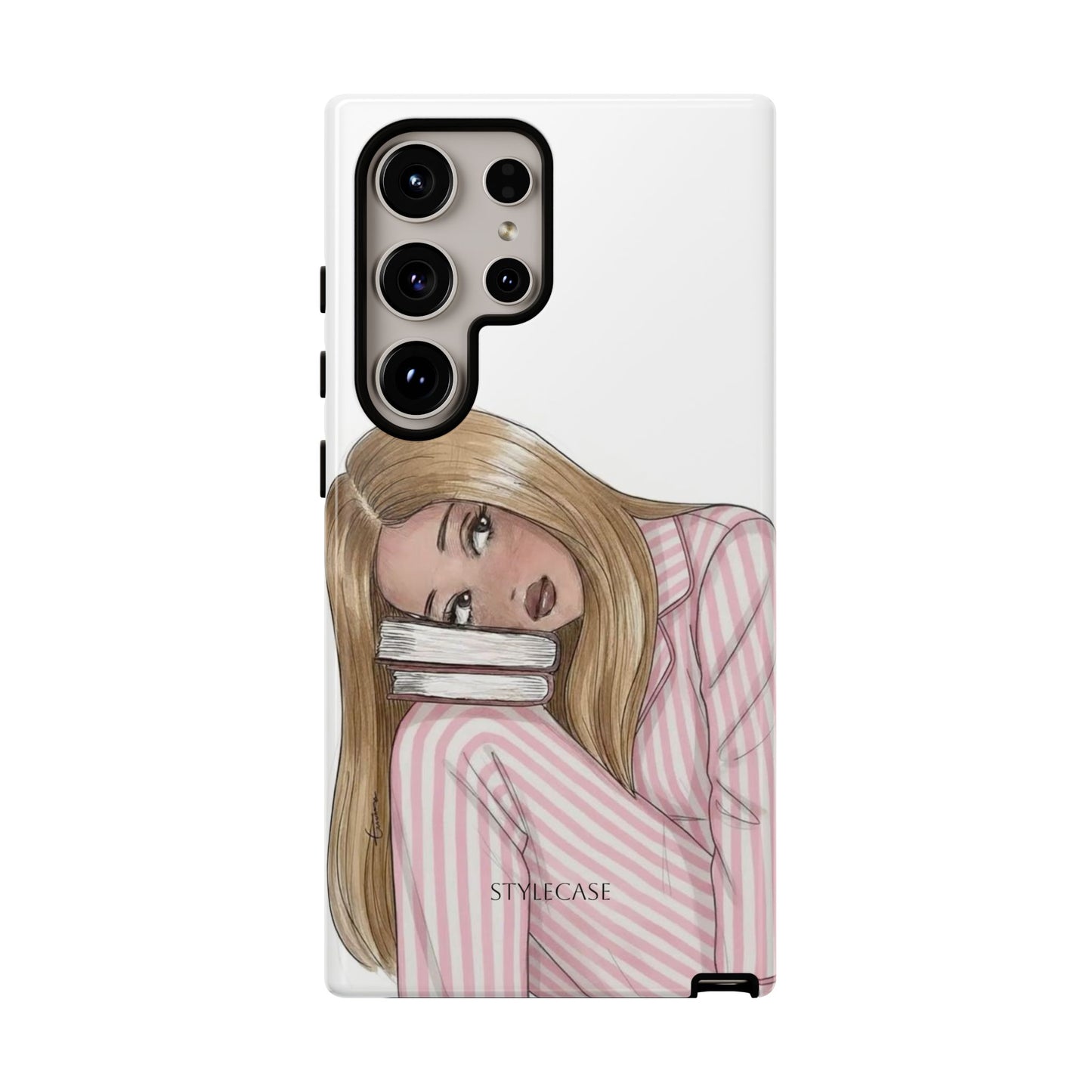 Blonde Girl Phone Case - Books Lover Samsung & Iphone Case