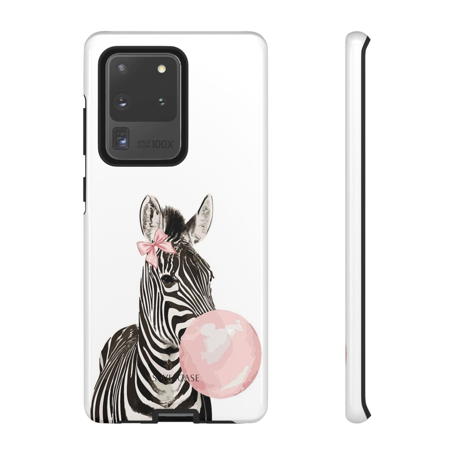 Zebra Bubblegum Phone Case — Cute Animal Samsung and Iphone Cover