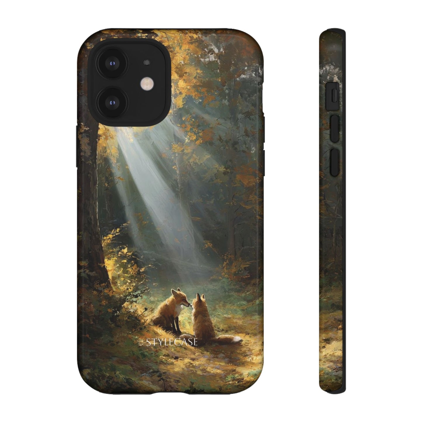 Foxes Sunbeam Forest Phone Case — Premium Protective Cover