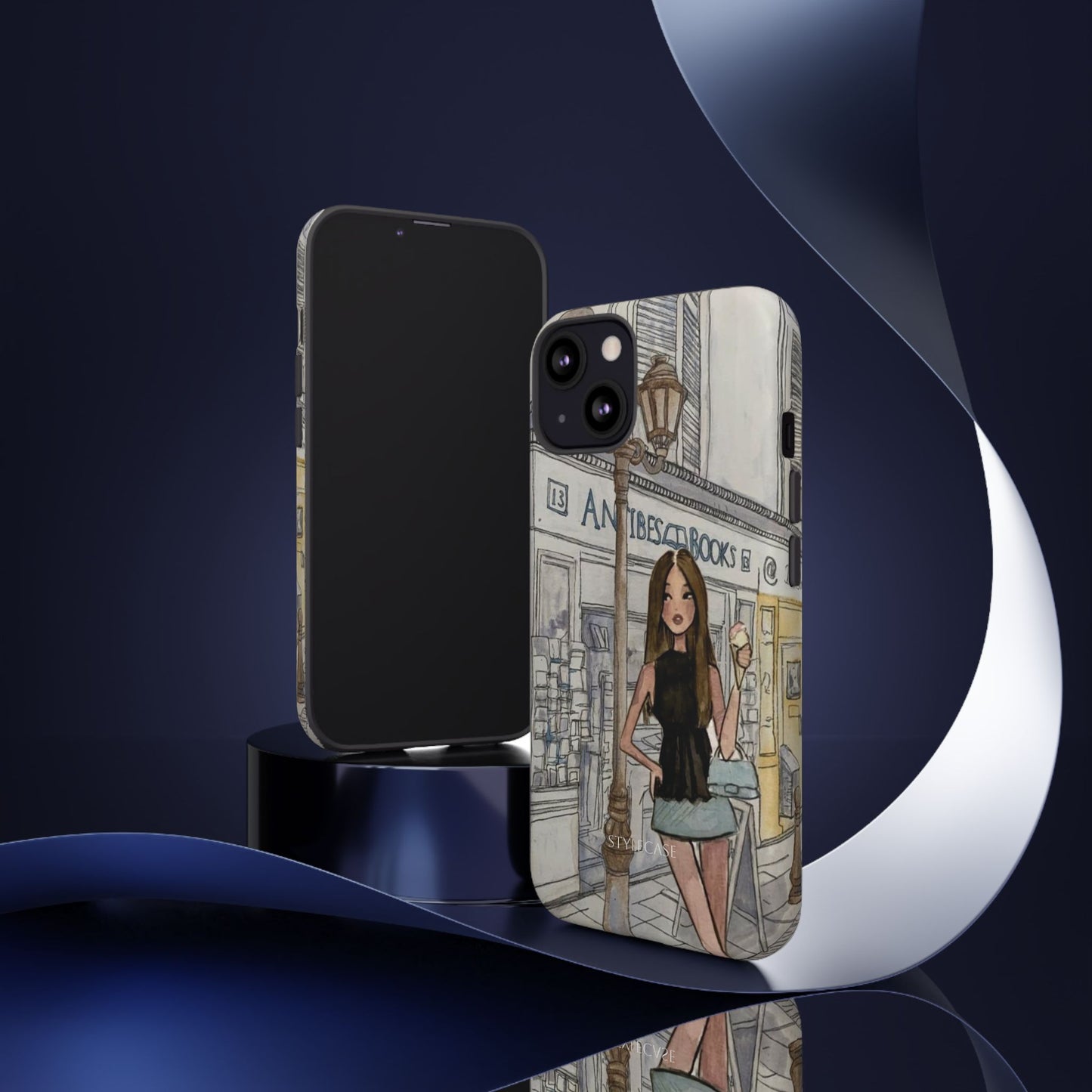 Phone Case — Chic Parisian Girl Protective Cover