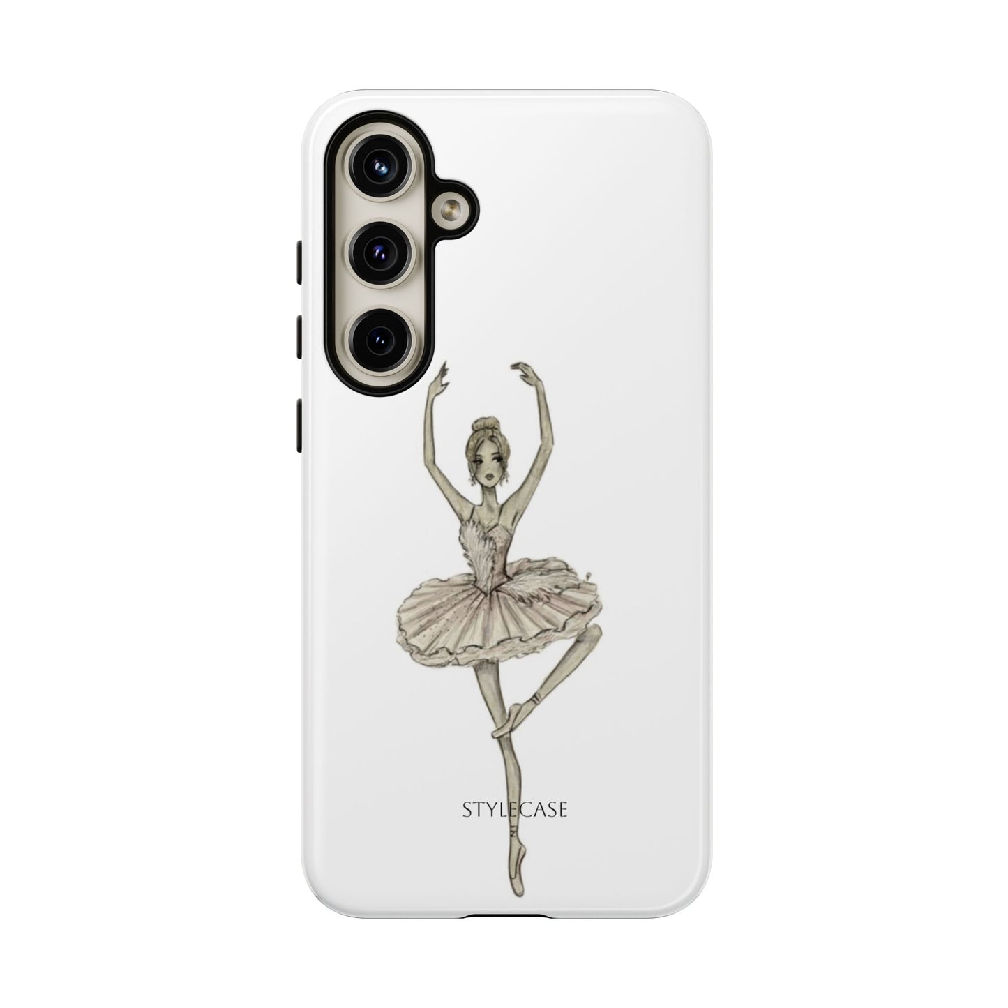Ballerina Tough Phone Case – Elegant Vintage Dance