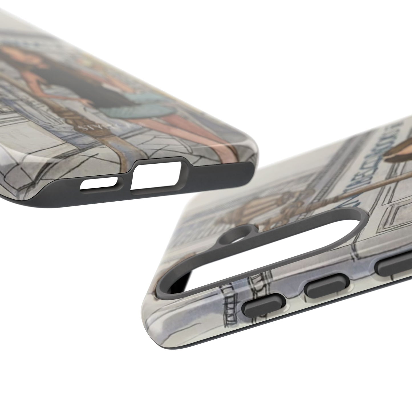 Phone Case — Chic Parisian Girl Protective Cover
