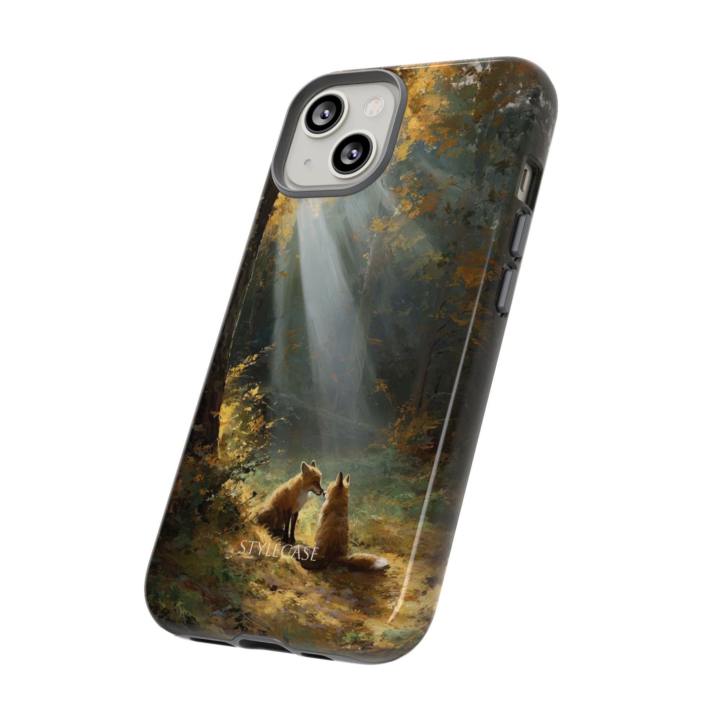 Foxes Sunbeam Forest Phone Case — Premium Protective Cover