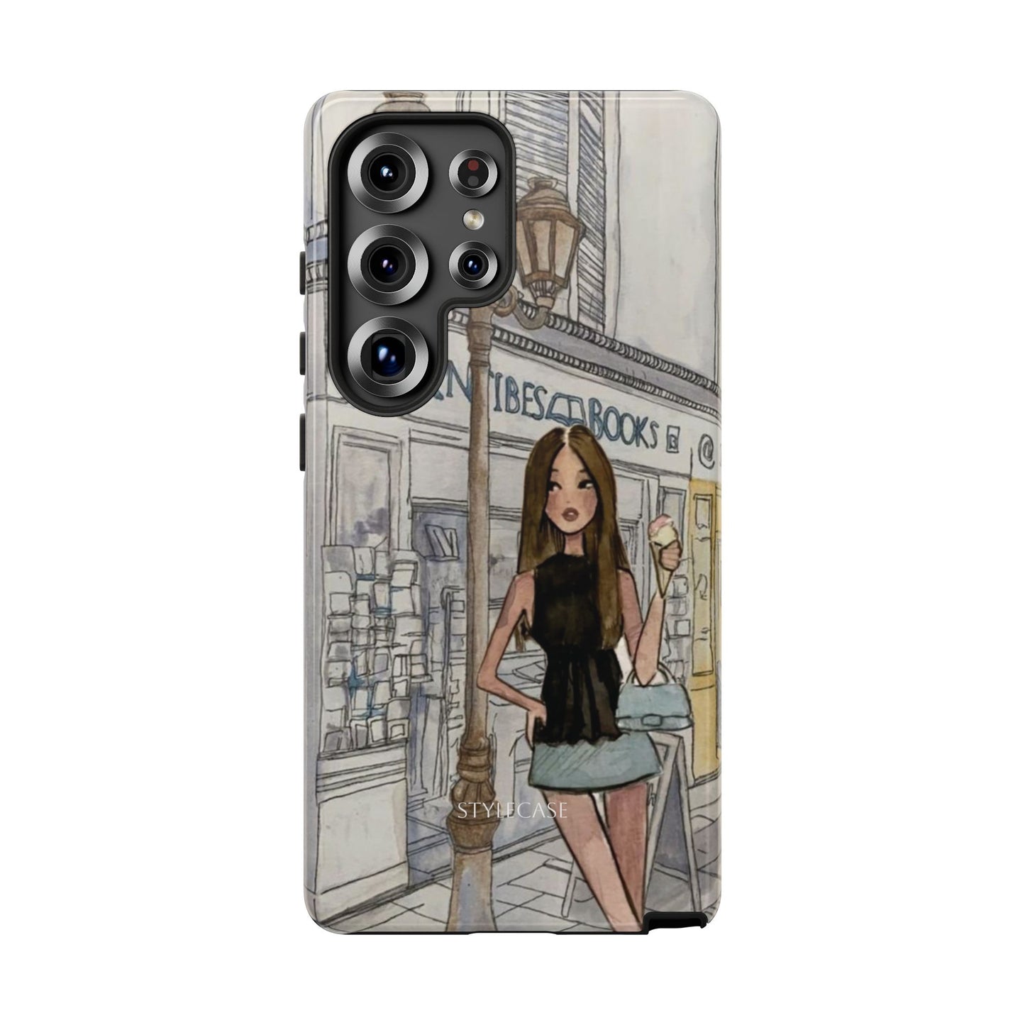 Phone Case — Chic Parisian Girl Protective Cover