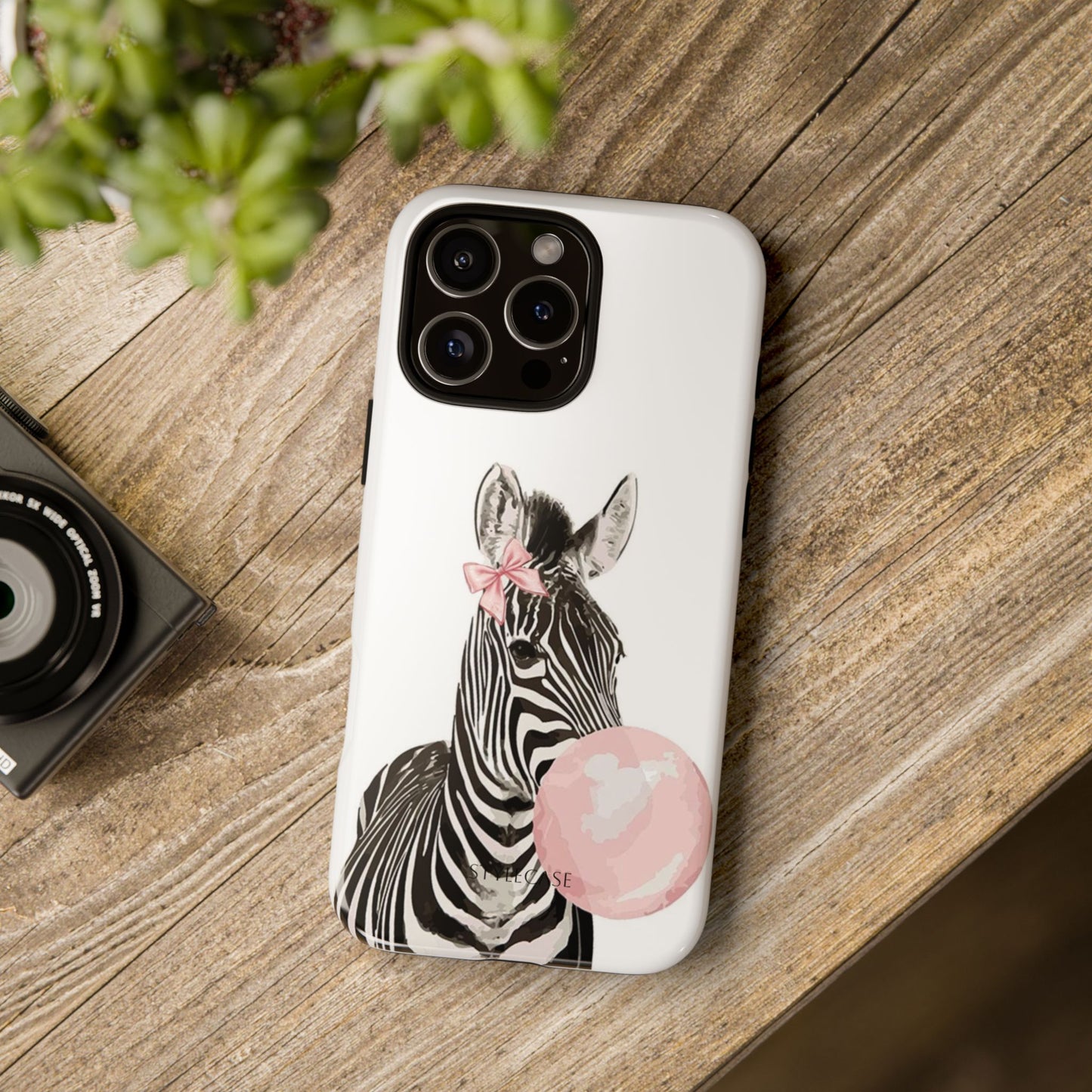 Zebra Bubblegum Phone Case — Cute Animal Samsung and Iphone Cover