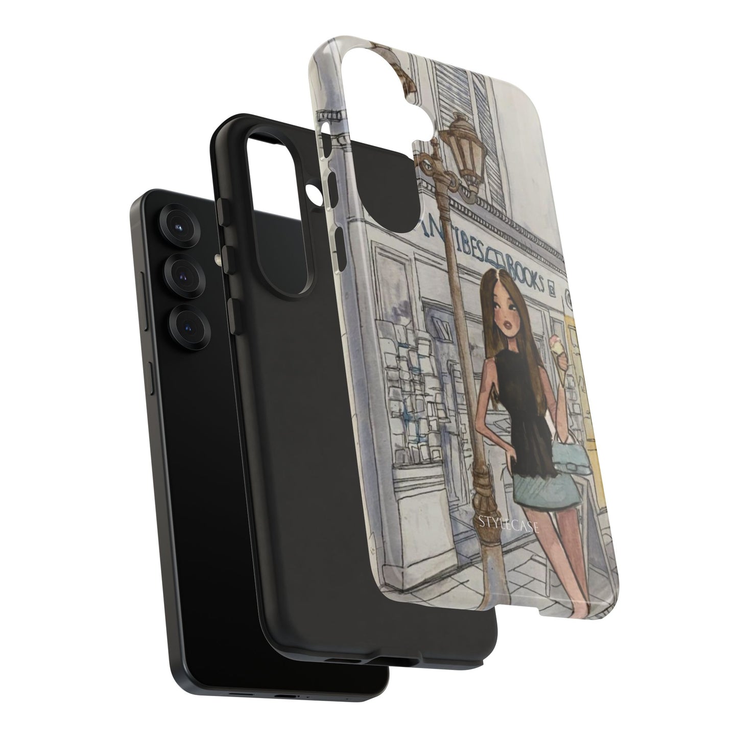 Phone Case — Chic Parisian Girl Protective Cover