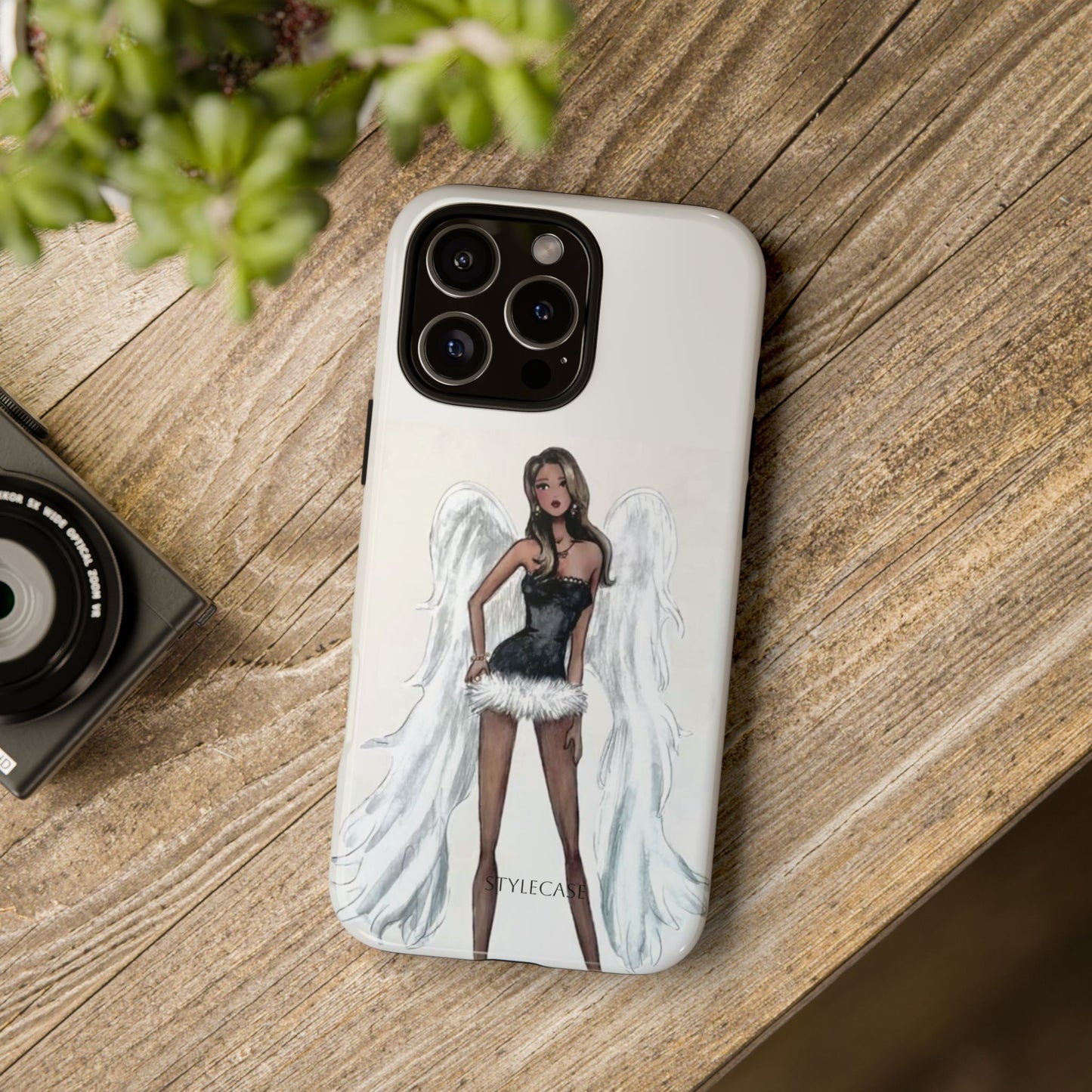 Angel Wings Phone Case — Fashionable Angel Model Protective Cover