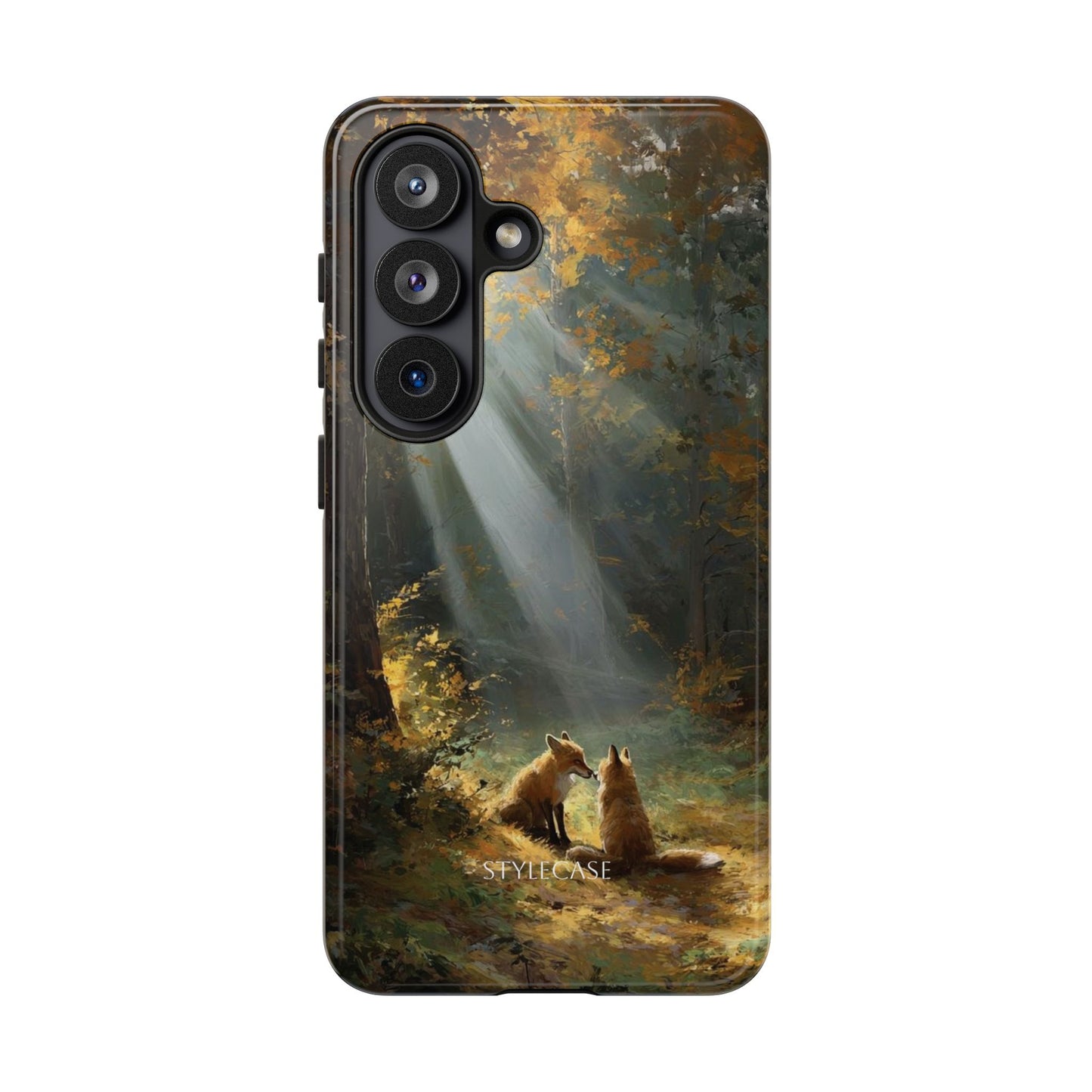 Foxes Sunbeam Forest Phone Case — Premium Protective Cover