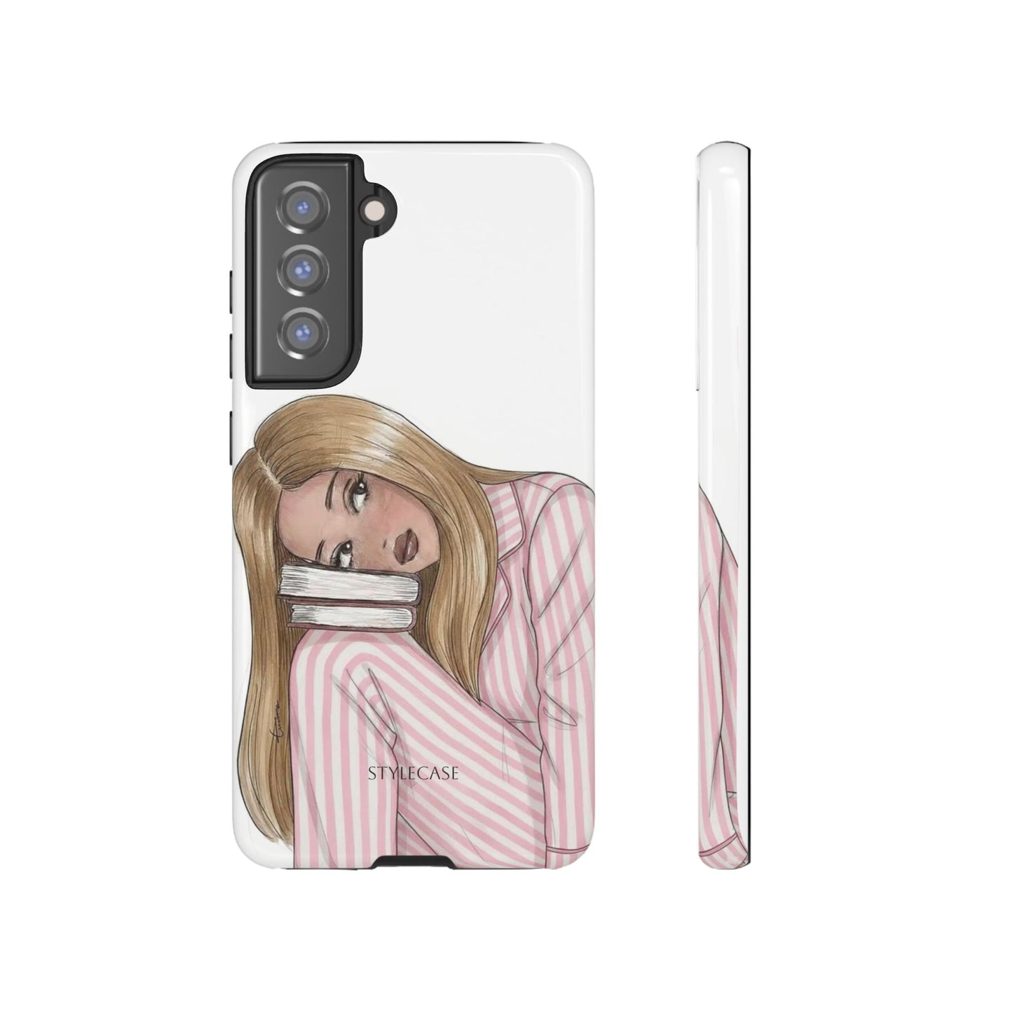 Blonde Girl Phone Case - Books Lover Samsung & Iphone Case