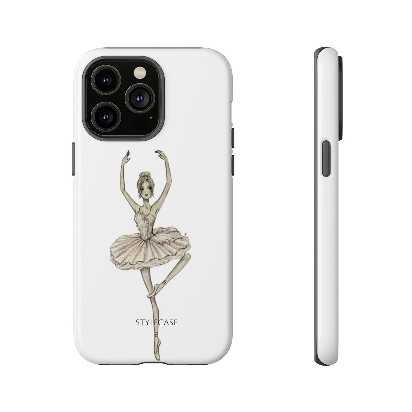 Ballerina Tough Phone Case – Elegant Vintage Dance