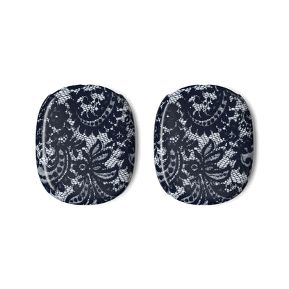 Lace Pattern AirPod Max Cases — Navy Floral Protective Covers
