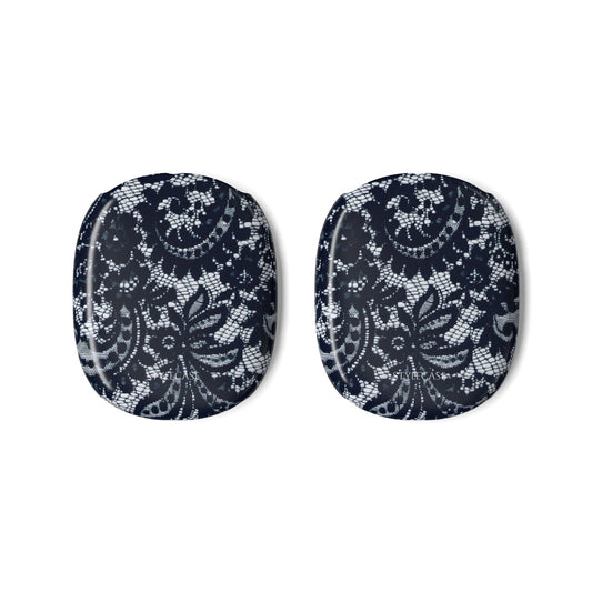 Lace Pattern AirPod Max Cases — Navy Floral Protective Covers