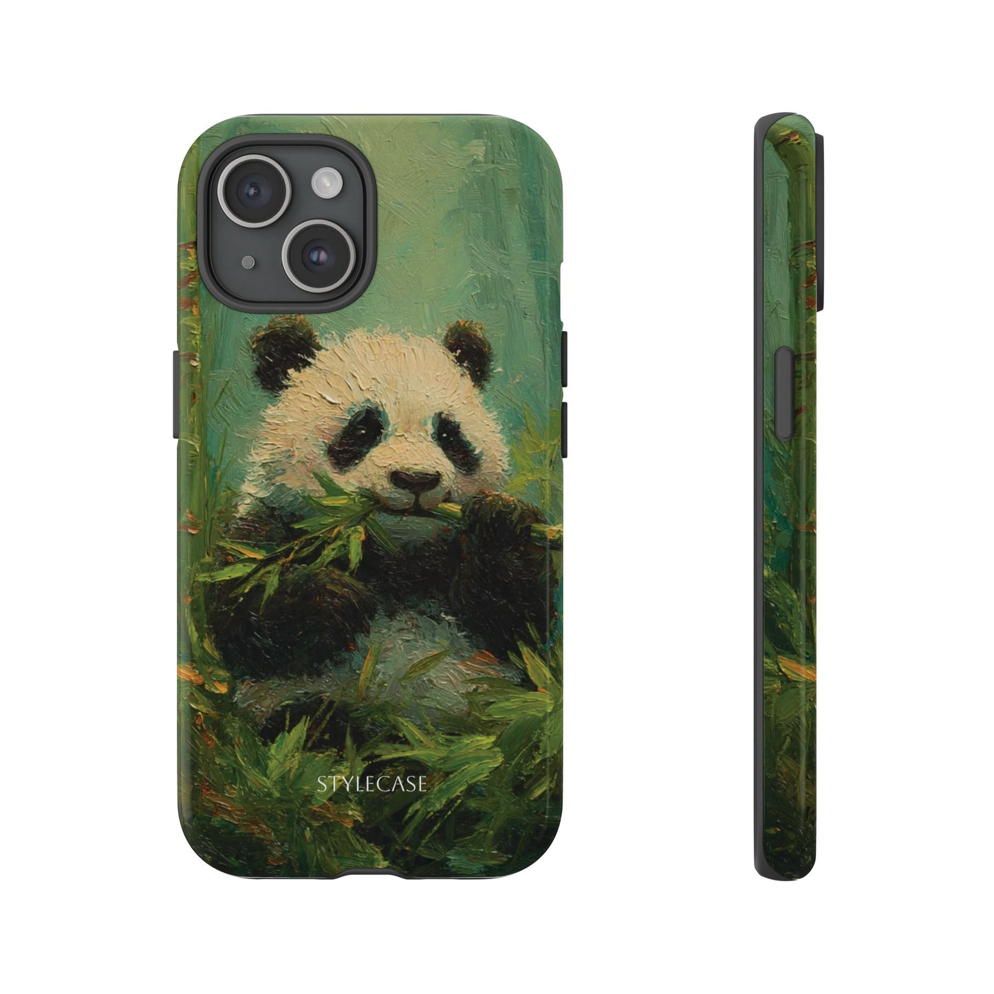 Panda Bamboo Phone Case – Cute Vintage-Style Protective Phone Cover
