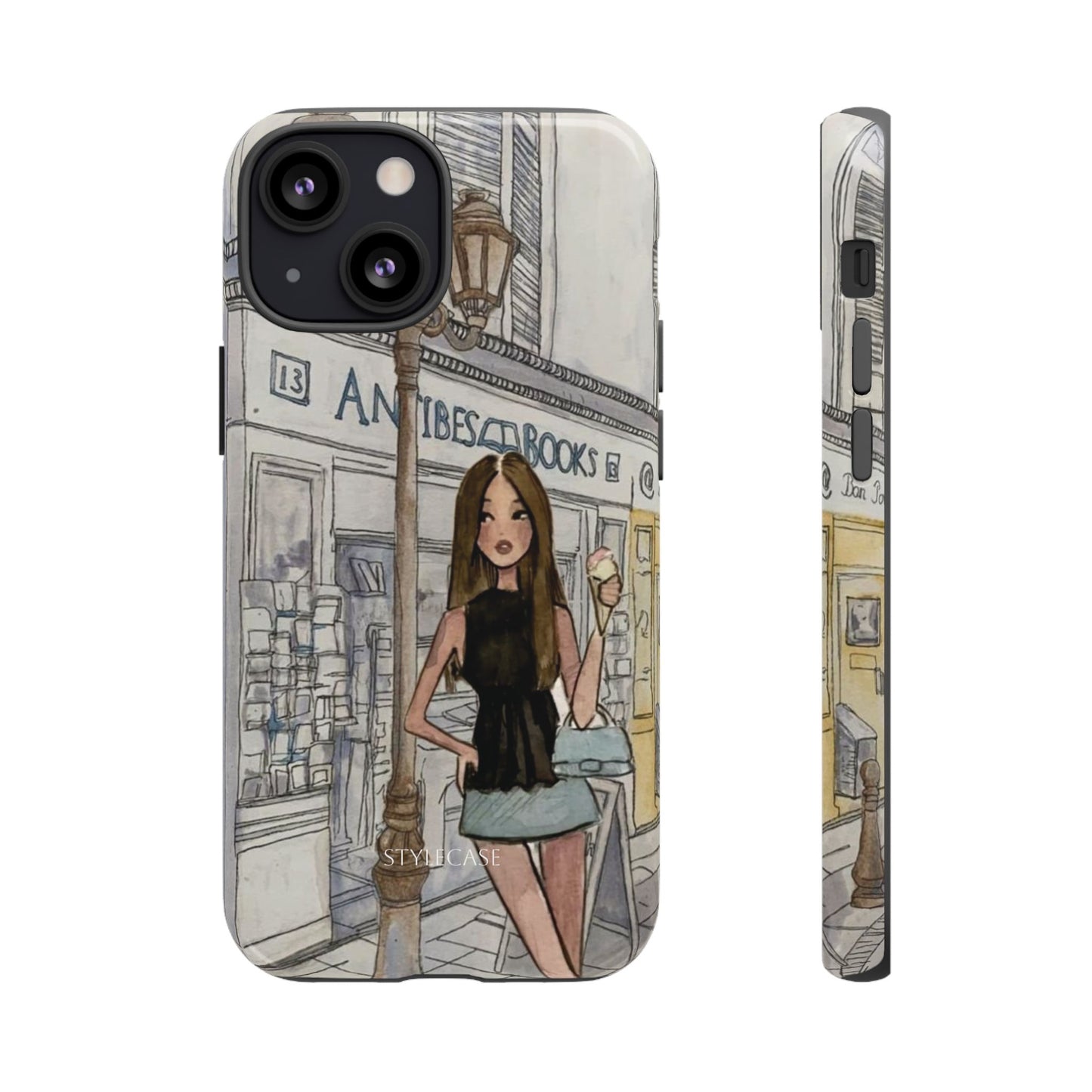 Phone Case — Chic Parisian Girl Protective Cover