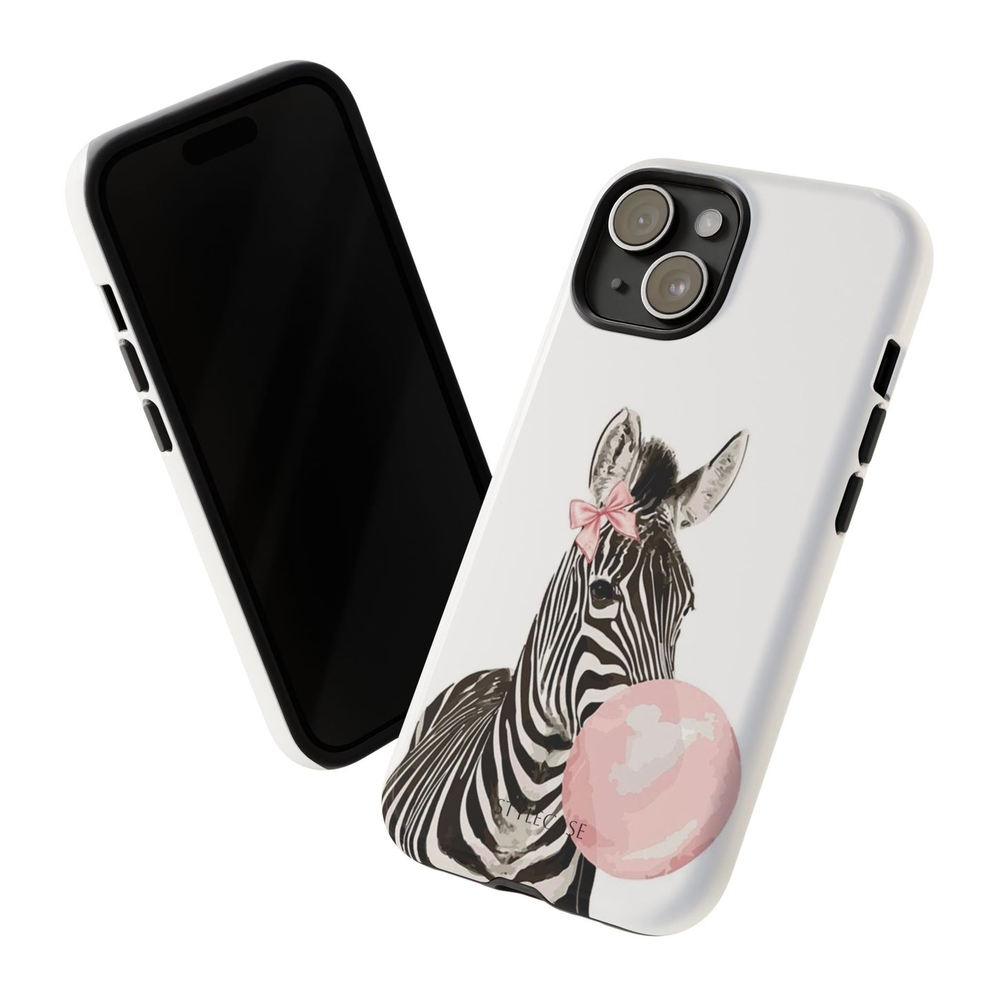 Zebra Bubblegum Phone Case — Cute Animal Samsung and Iphone Cover