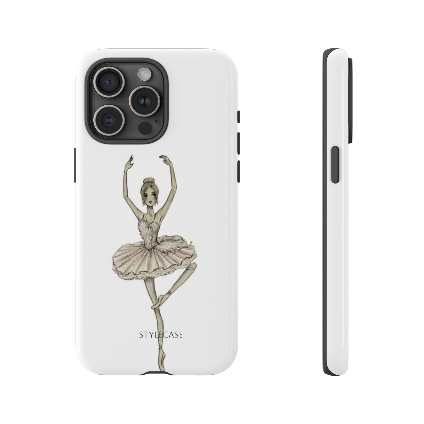 Ballerina Tough Phone Case – Elegant Vintage Dance