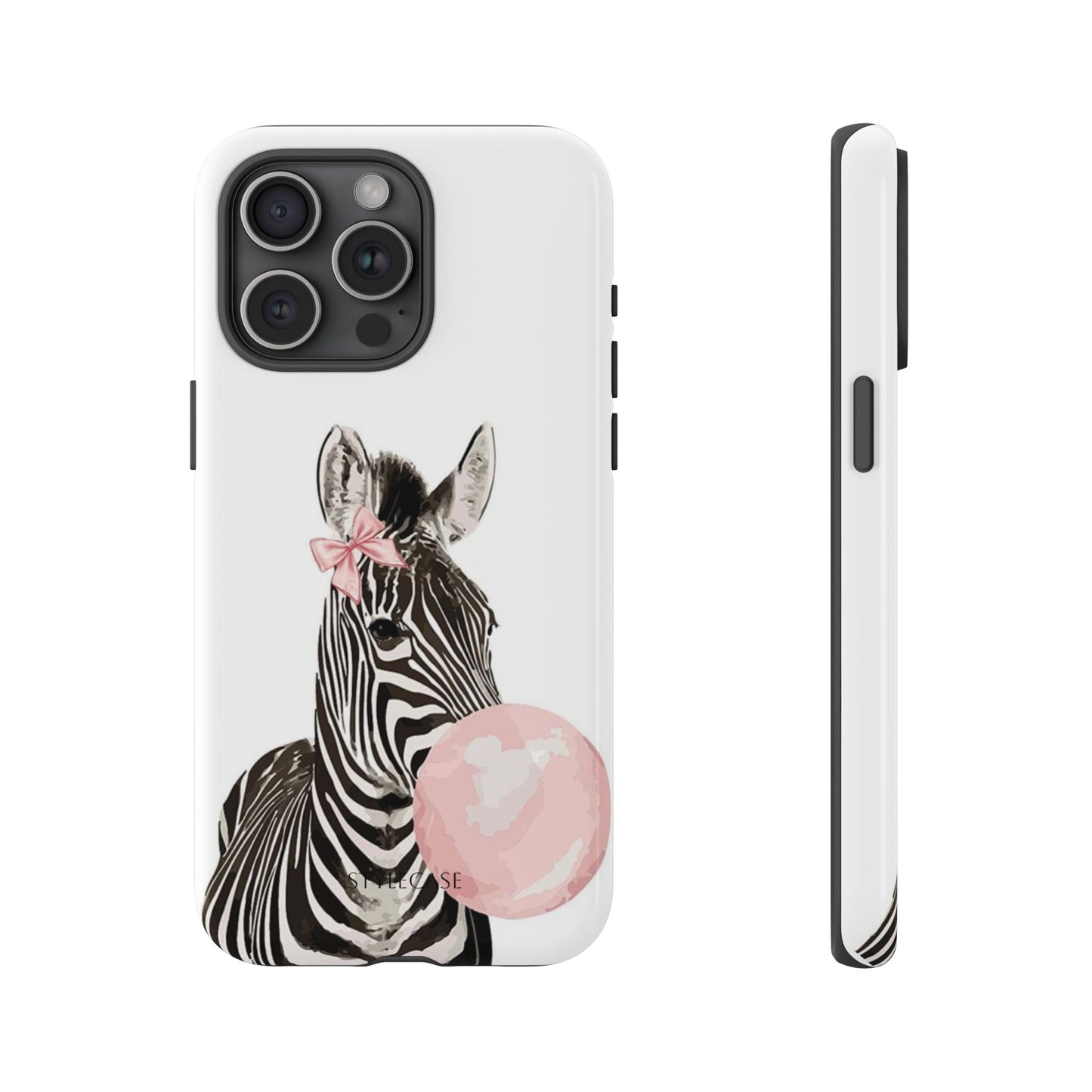 Zebra Bubblegum Phone Case — Cute Animal Samsung and Iphone Cover