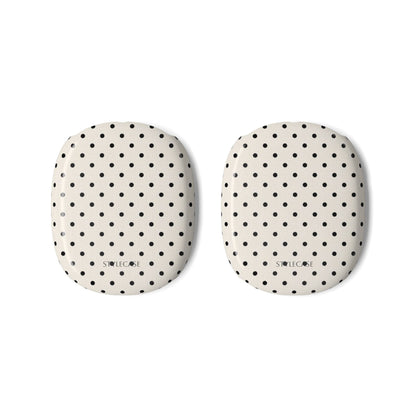 Polka Dot AirPods Max Covers — Cream & Black Dot Protective Skins