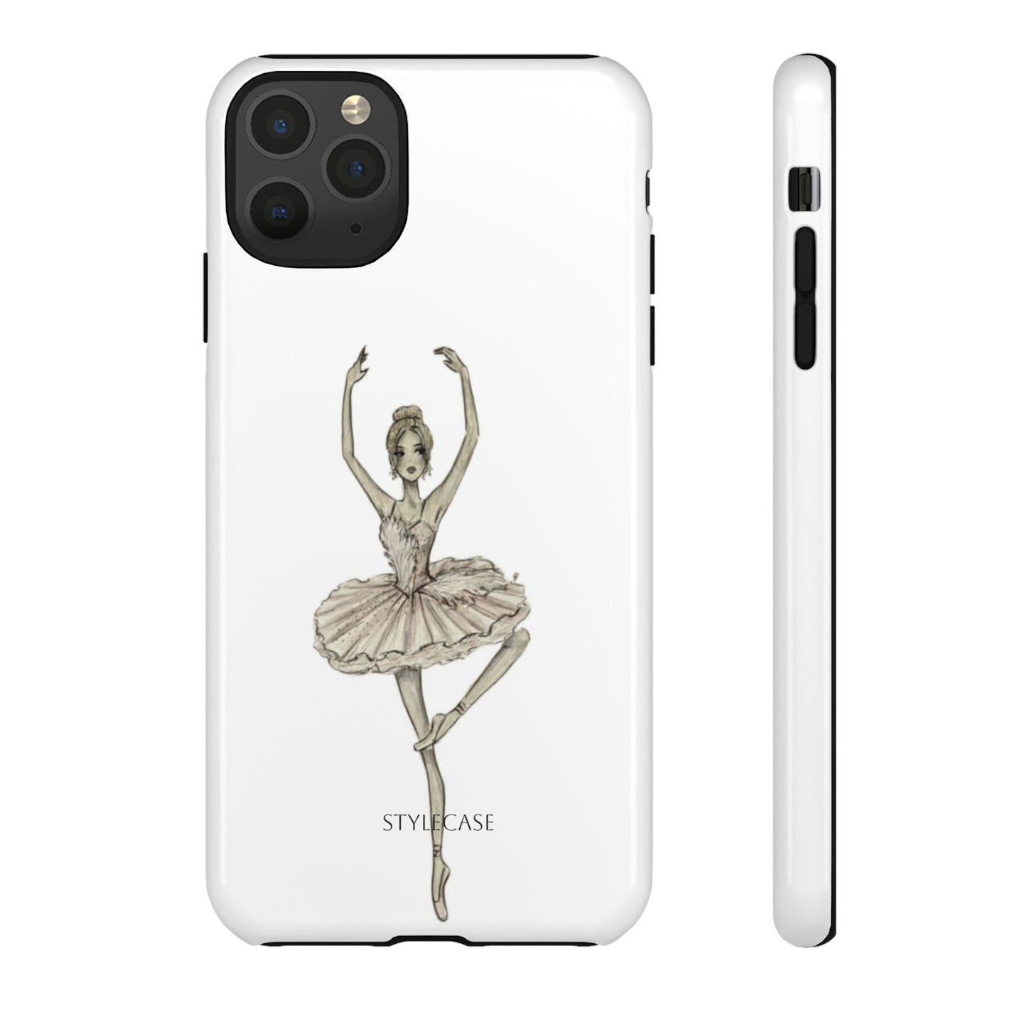 Ballerina Tough Phone Case – Elegant Vintage Dance
