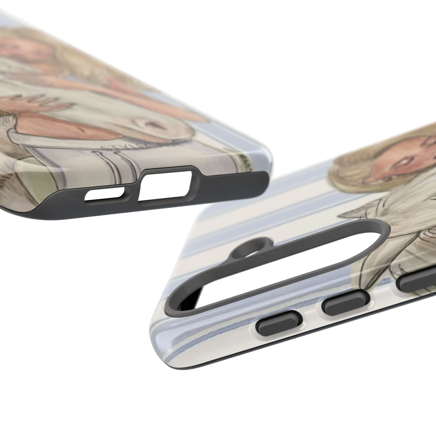 Blonde Woman & White Horse Phone Case - Samsung & Iphone Case