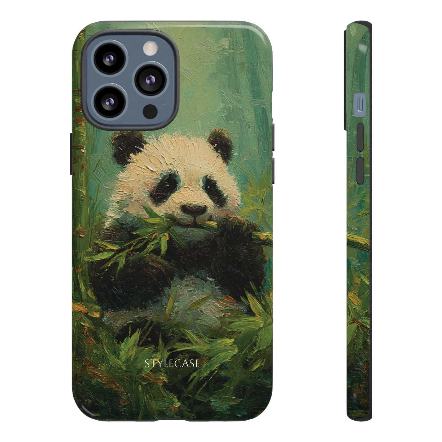 Panda Bamboo Phone Case – Cute Vintage-Style Protective Phone Cover