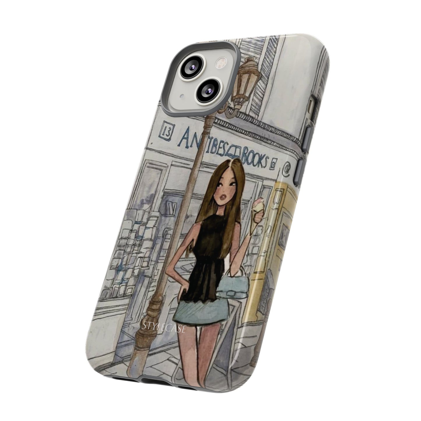 Phone Case — Chic Parisian Girl Protective Cover