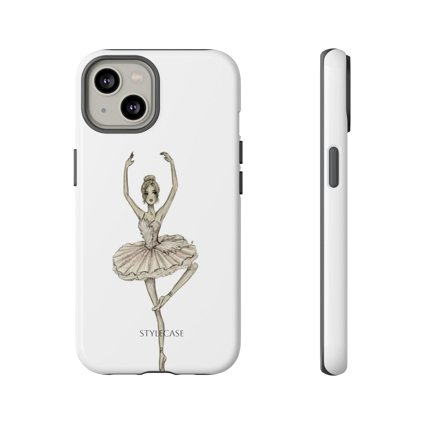 Ballerina Tough Phone Case – Elegant Vintage Dance