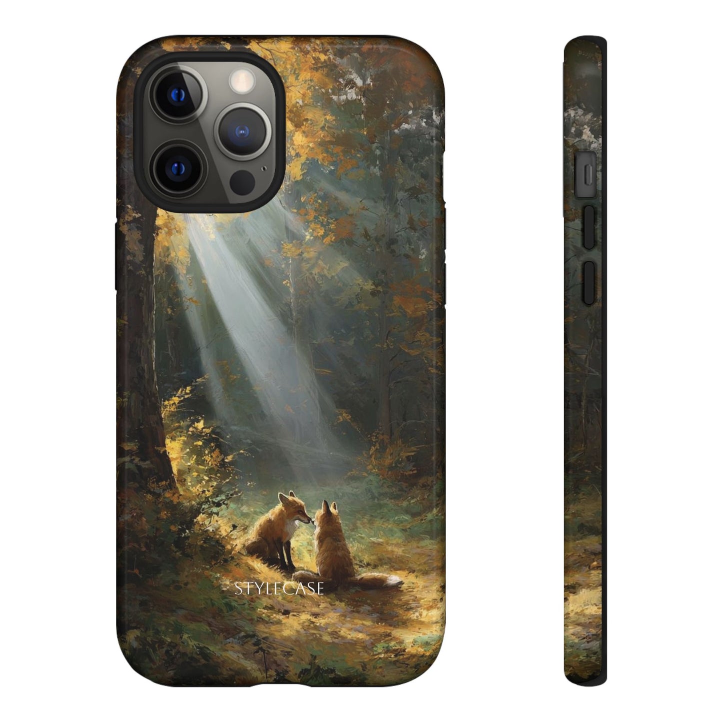 Foxes Sunbeam Forest Phone Case — Premium Protective Cover