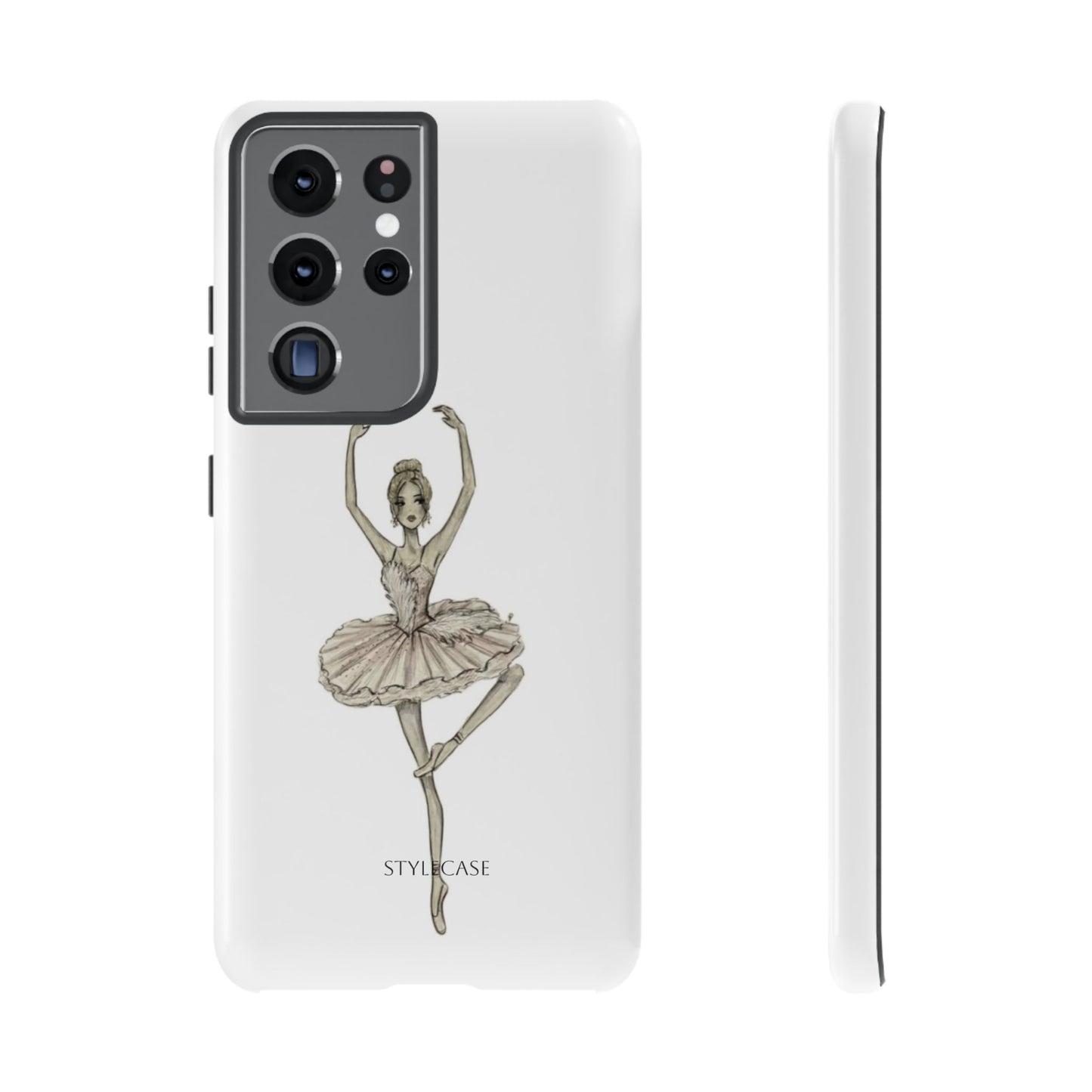 Ballerina Tough Phone Case – Elegant Vintage Dance