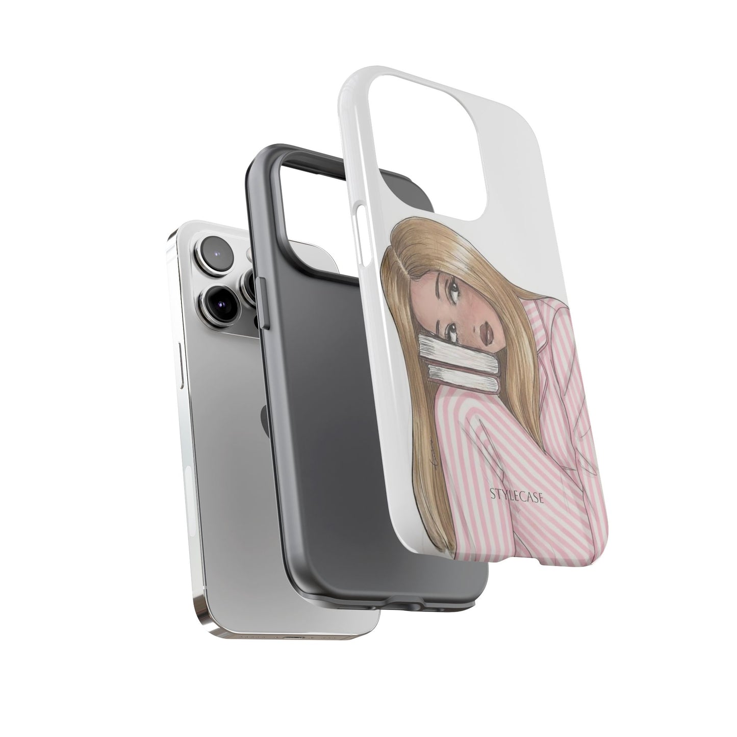 Blonde Girl Phone Case - Books Lover Samsung & Iphone Case