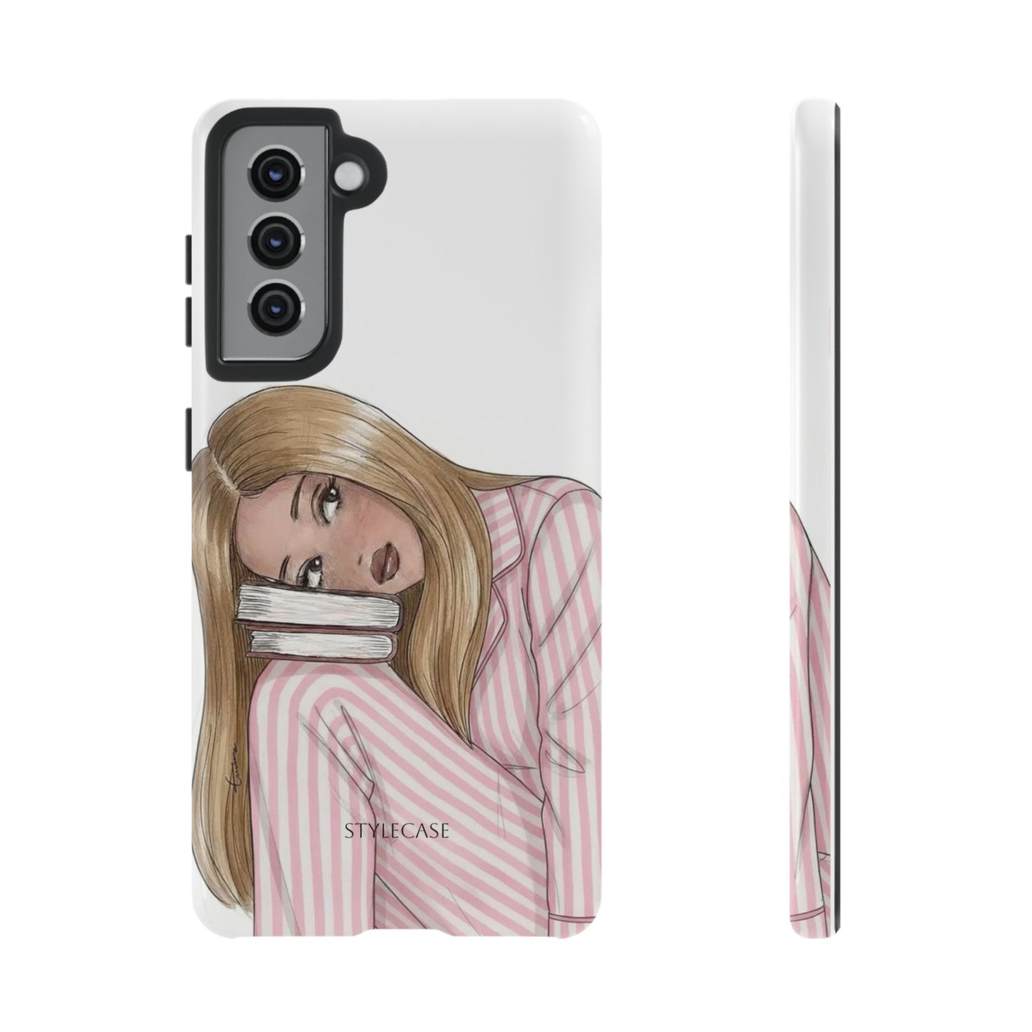 Blonde Girl Phone Case - Books Lover Samsung & Iphone Case