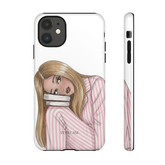 Blonde Girl Phone Case - Books Lover Samsung & Iphone Case