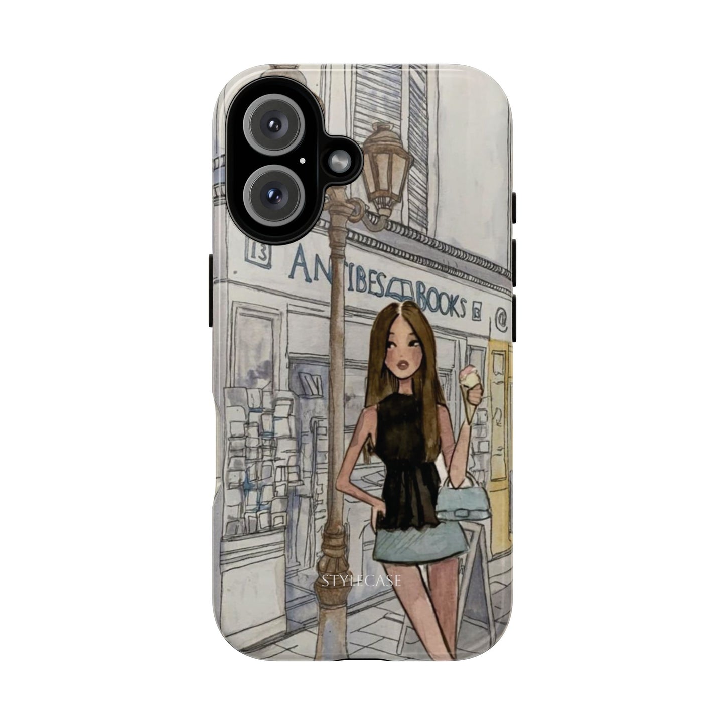 Phone Case — Chic Parisian Girl Protective Cover