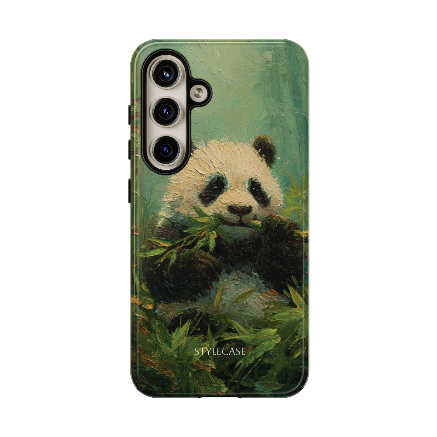 Panda Bamboo Phone Case – Cute Vintage-Style Protective Phone Cover