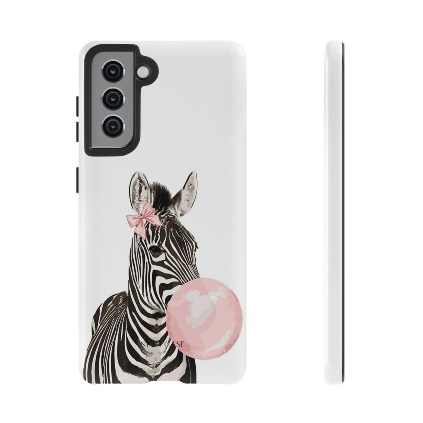 Zebra Bubblegum Phone Case — Cute Animal Samsung and Iphone Cover