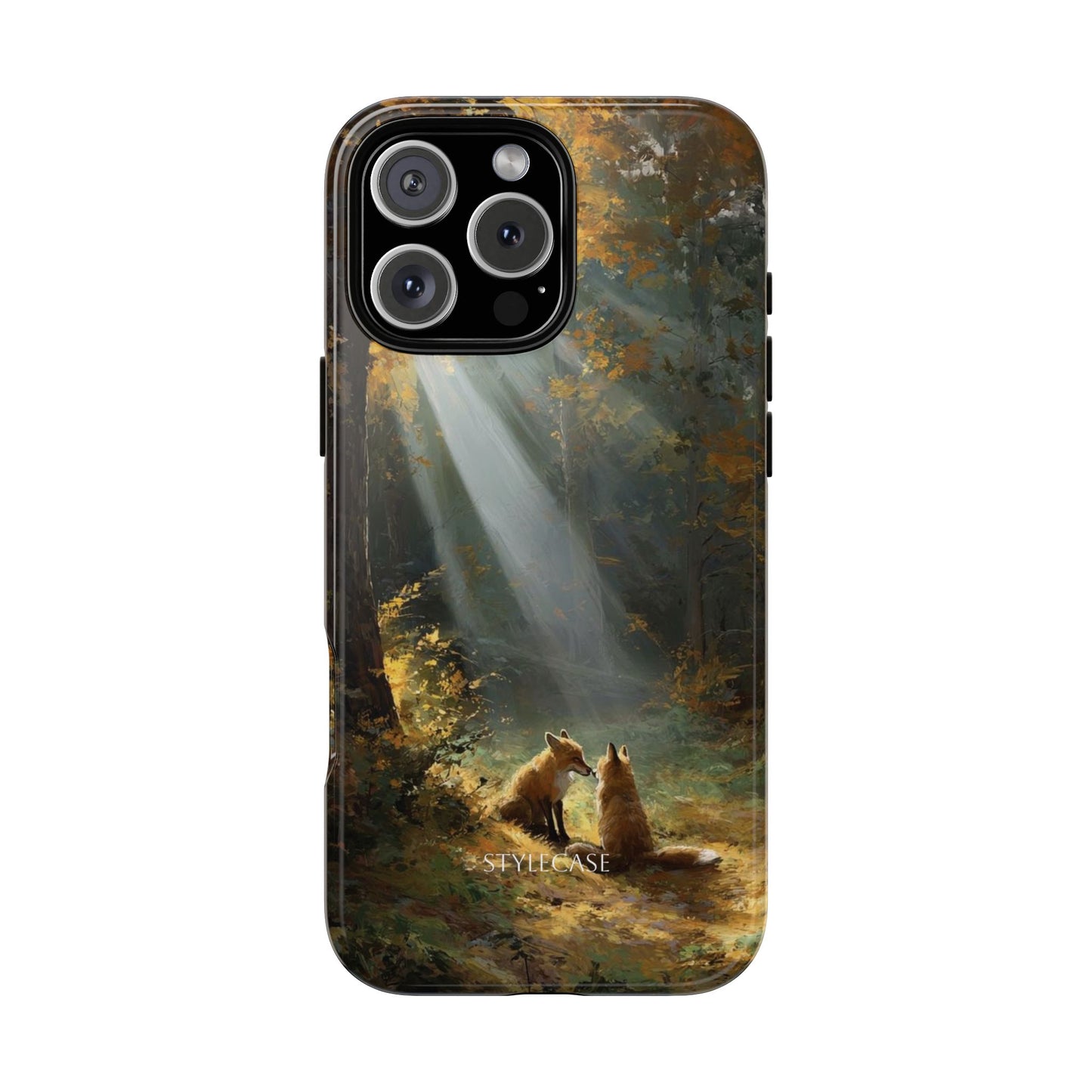 Foxes Sunbeam Forest Phone Case — Premium Protective Cover