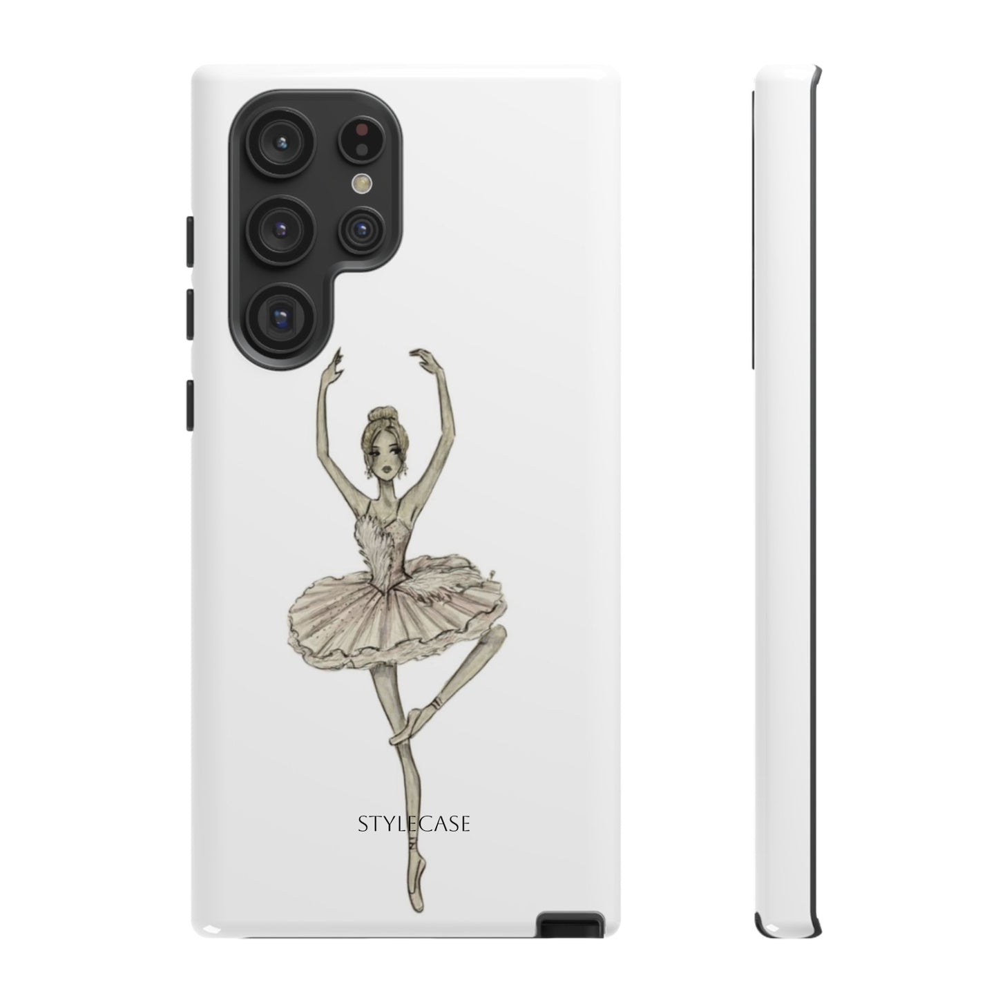 Ballerina Tough Phone Case – Elegant Vintage Dance