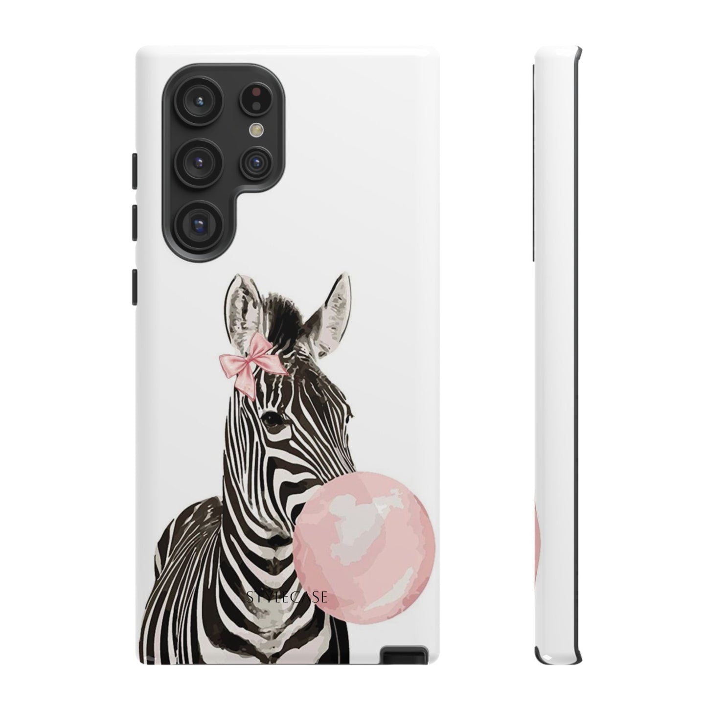 Zebra Bubblegum Phone Case — Cute Animal Samsung and Iphone Cover