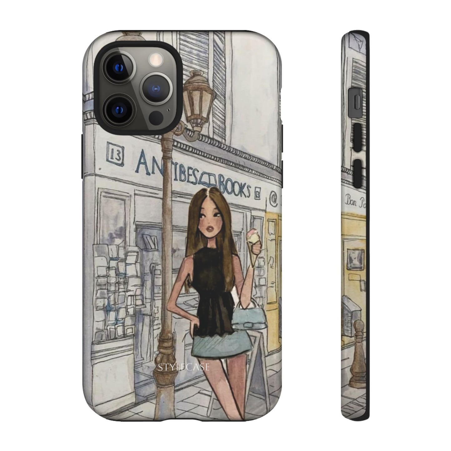 Phone Case — Chic Parisian Girl Protective Cover