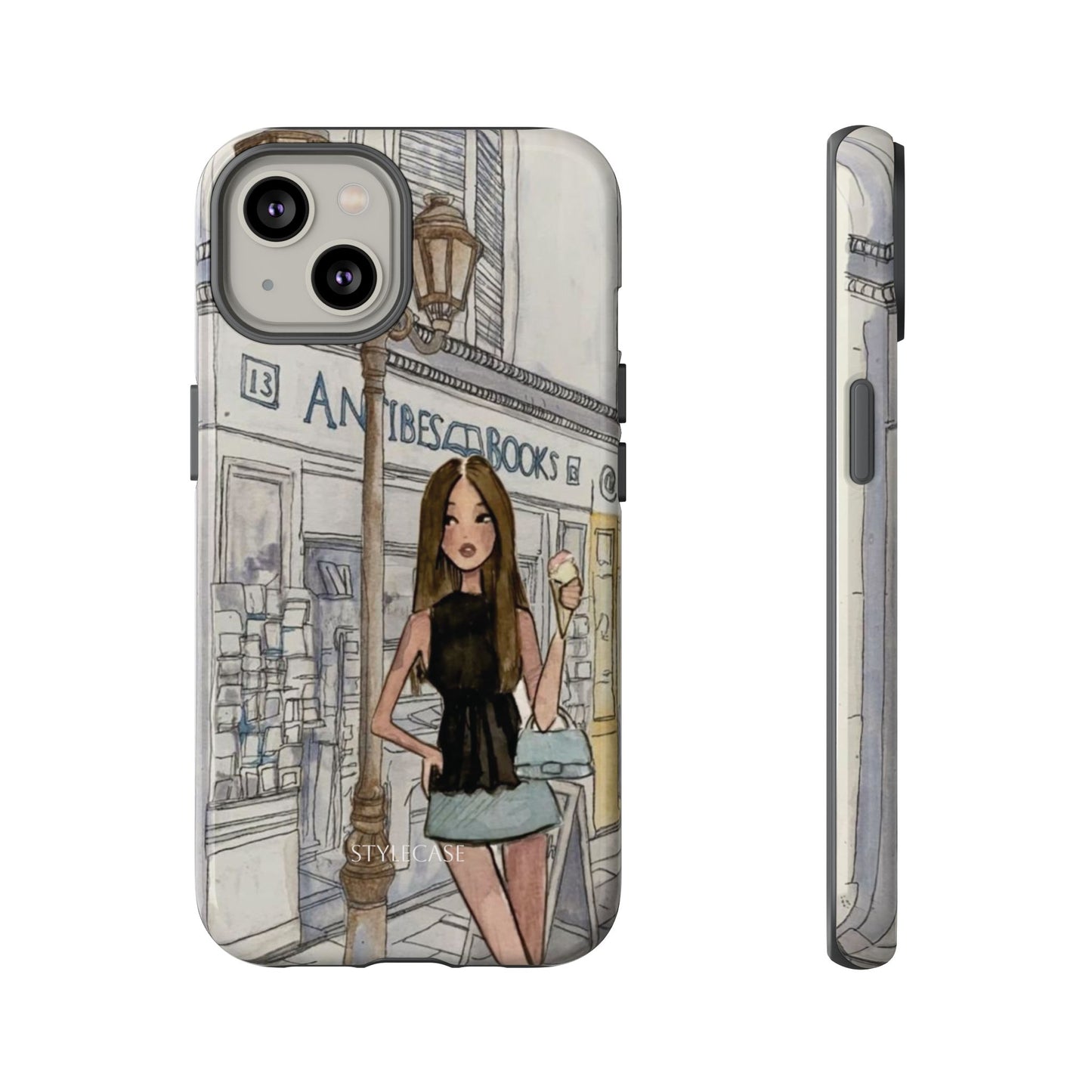 Phone Case — Chic Parisian Girl Protective Cover