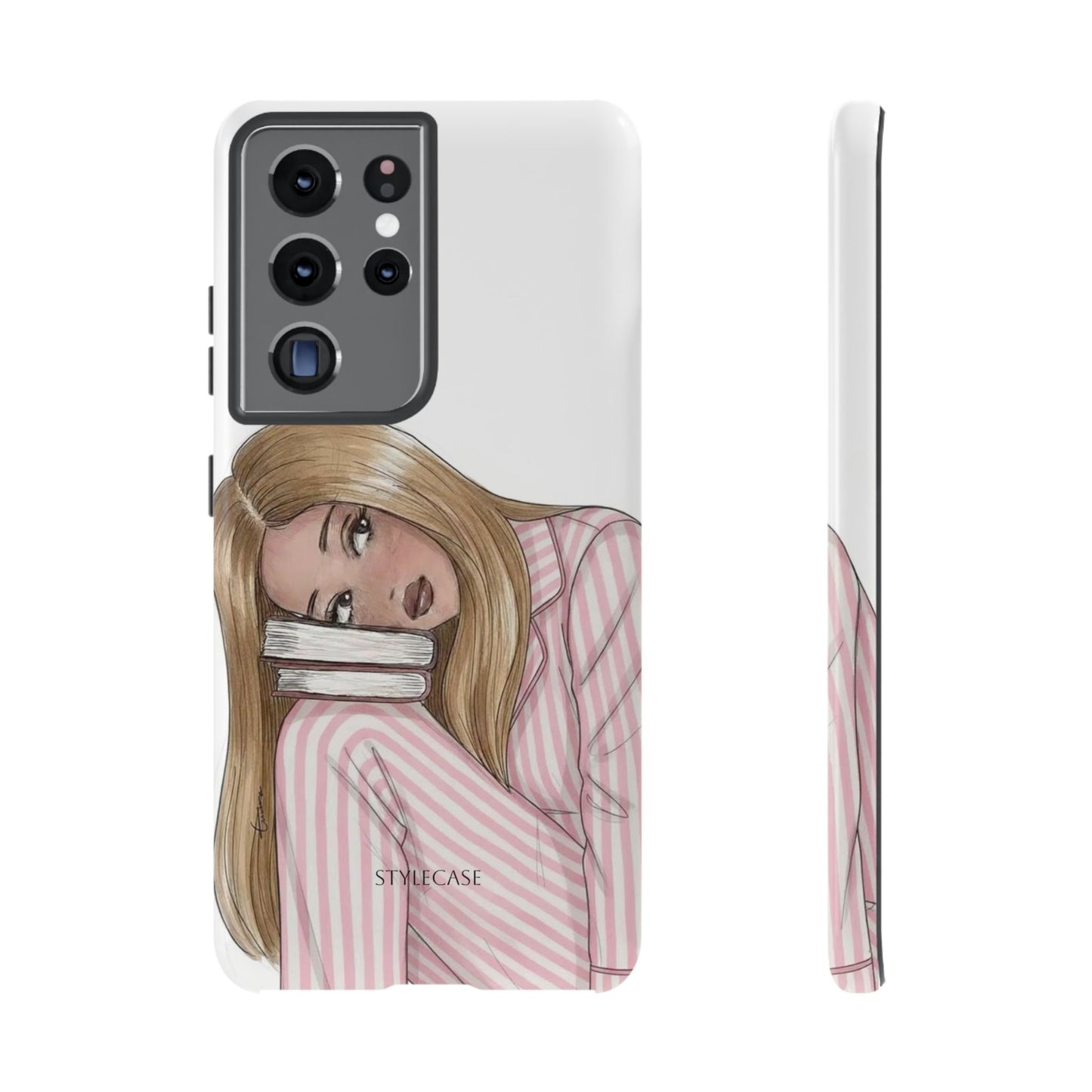 Blonde Girl Phone Case - Books Lover Samsung & Iphone Case