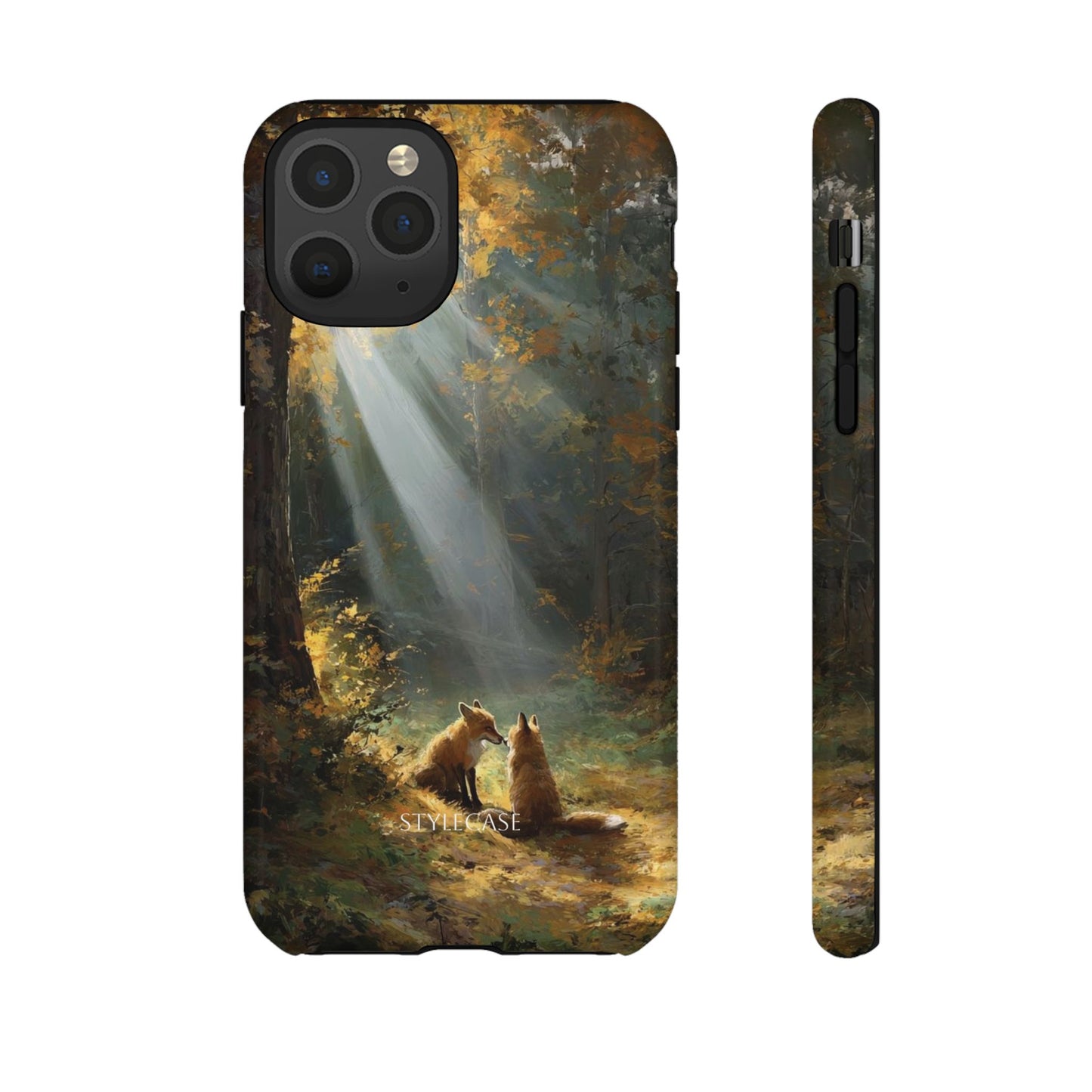 Foxes Sunbeam Forest Phone Case — Premium Protective Cover