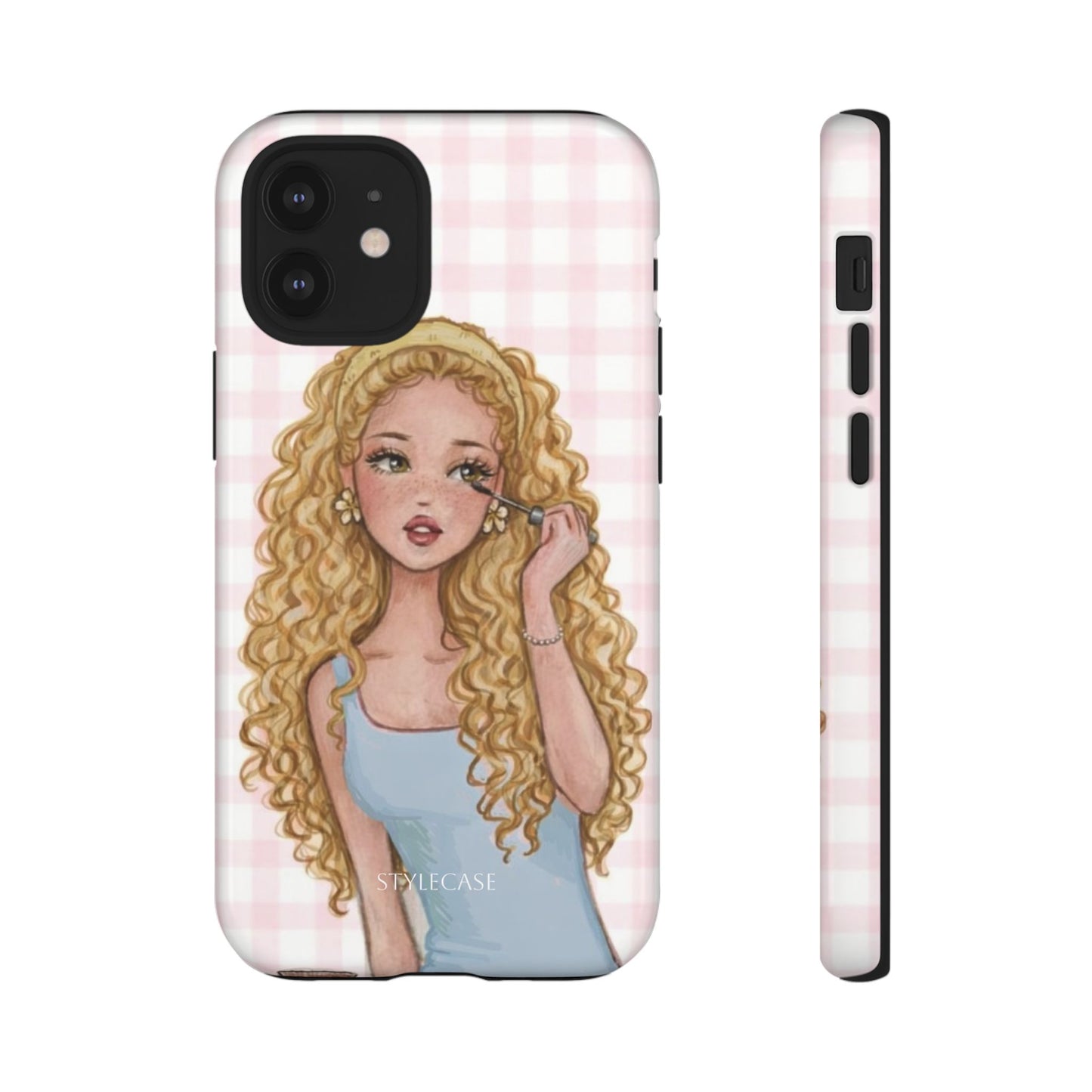 Cute Curly Girl Phone Case – Protective Samsung And Iphone Cover