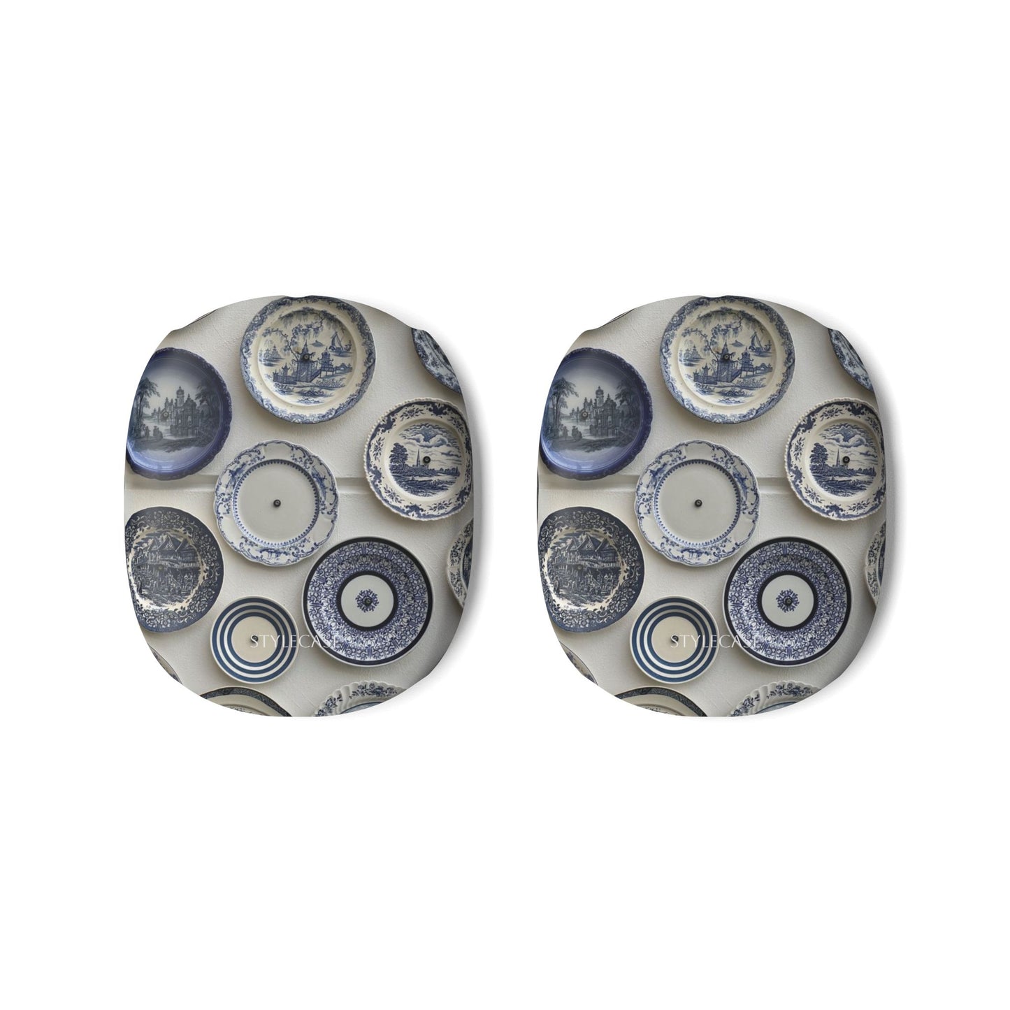 AirPods Max Case — Vintage Blue China Plate Pattern Protective Skins