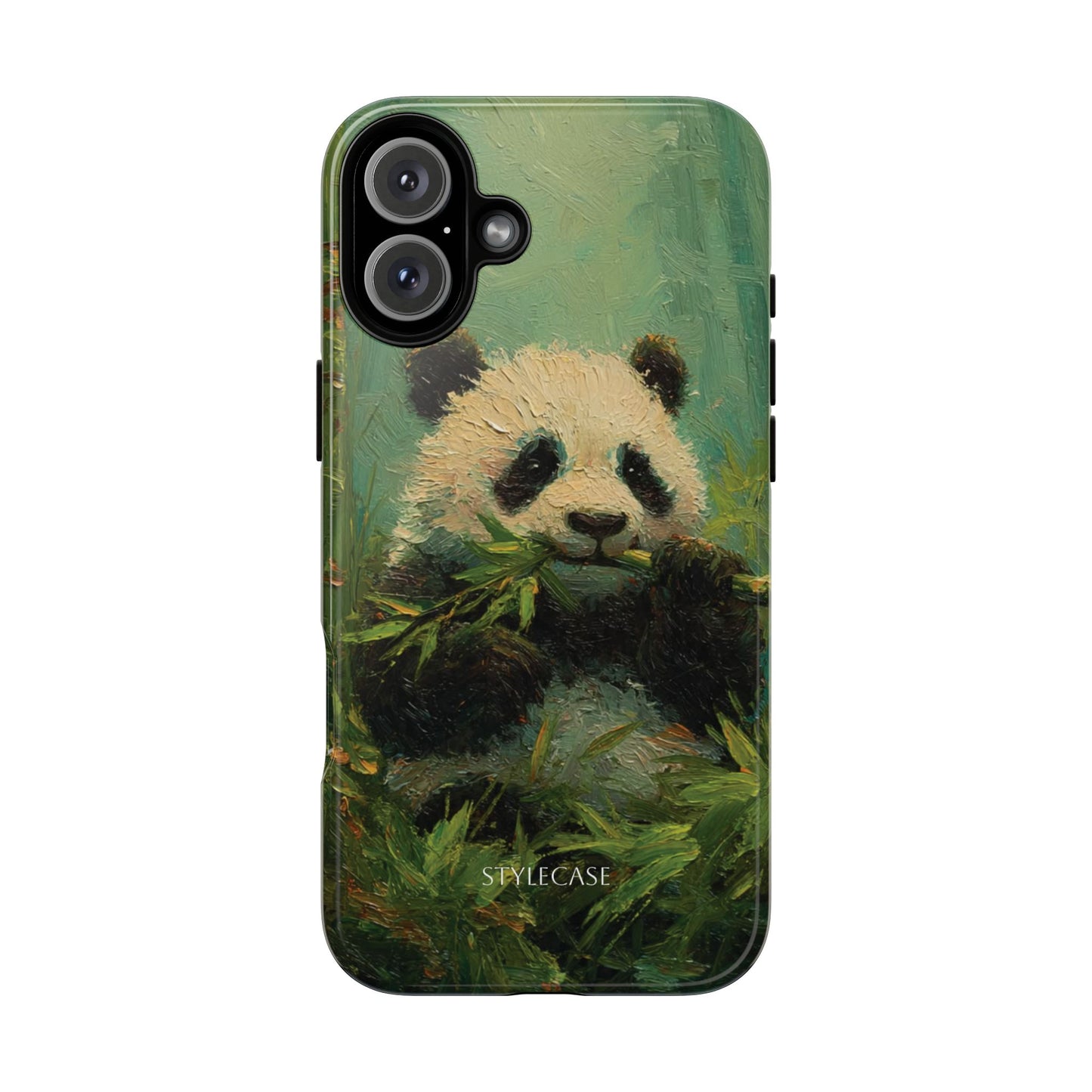 Panda Bamboo Phone Case – Cute Vintage-Style Protective Phone Cover