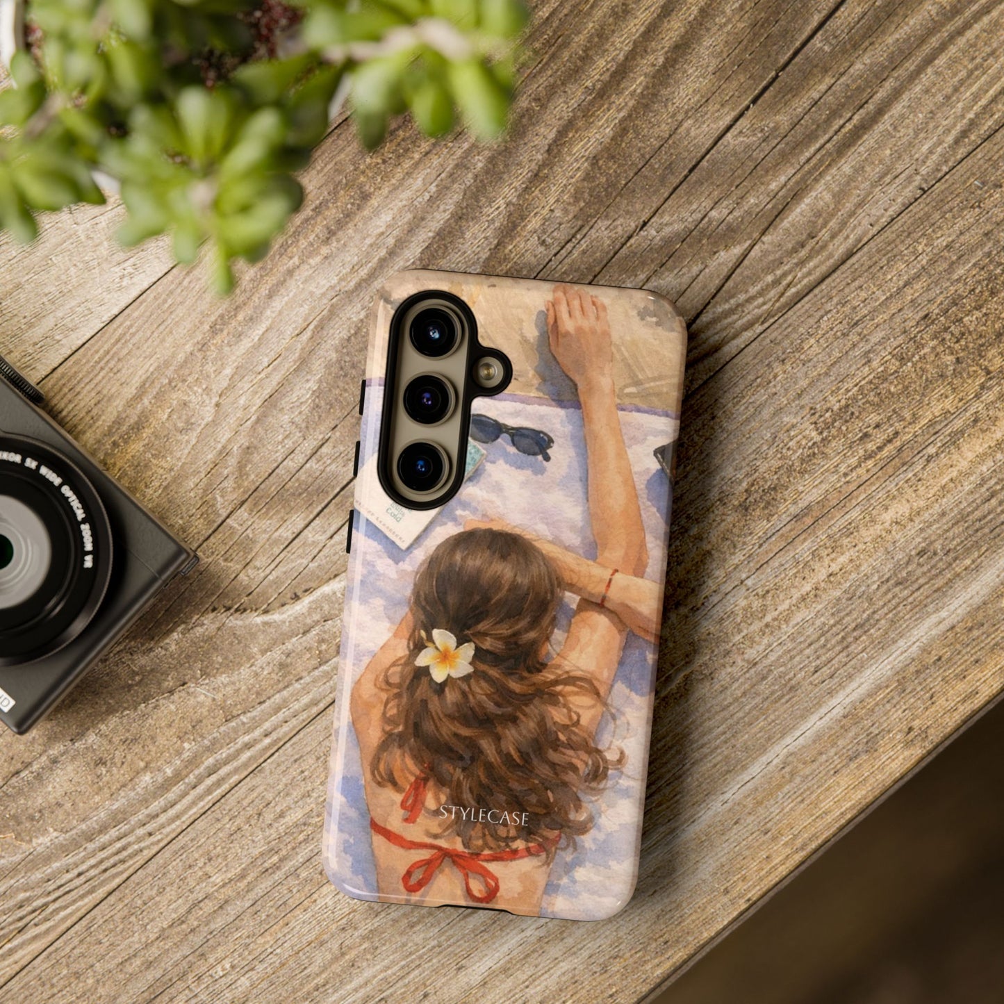 Beachside Girl Phone Case — Summer Samsung & Iphone Protective Cover