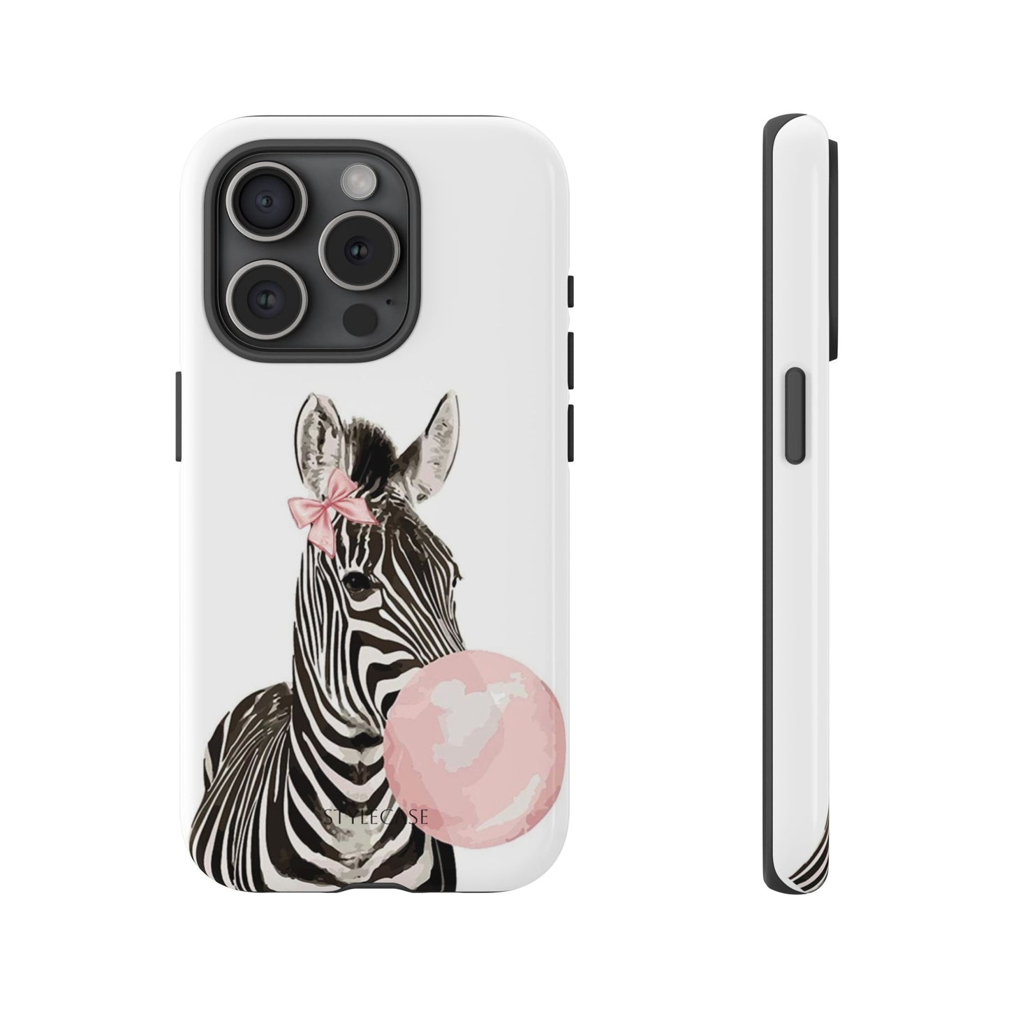 Zebra Bubblegum Phone Case — Cute Animal Samsung and Iphone Cover