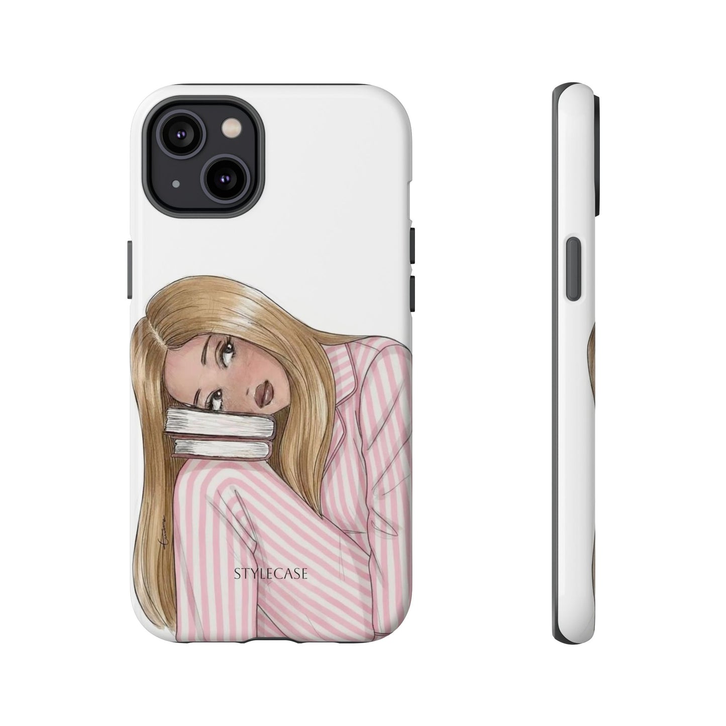 Blonde Girl Phone Case - Books Lover Samsung & Iphone Case
