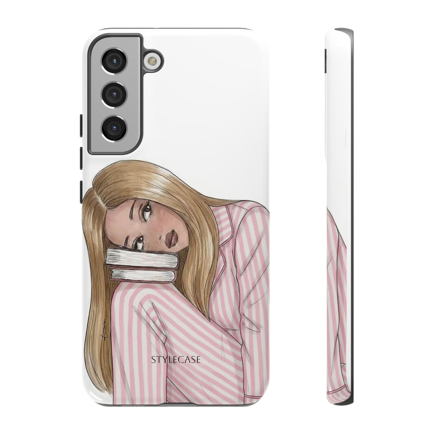 Blonde Girl Phone Case - Books Lover Samsung & Iphone Case